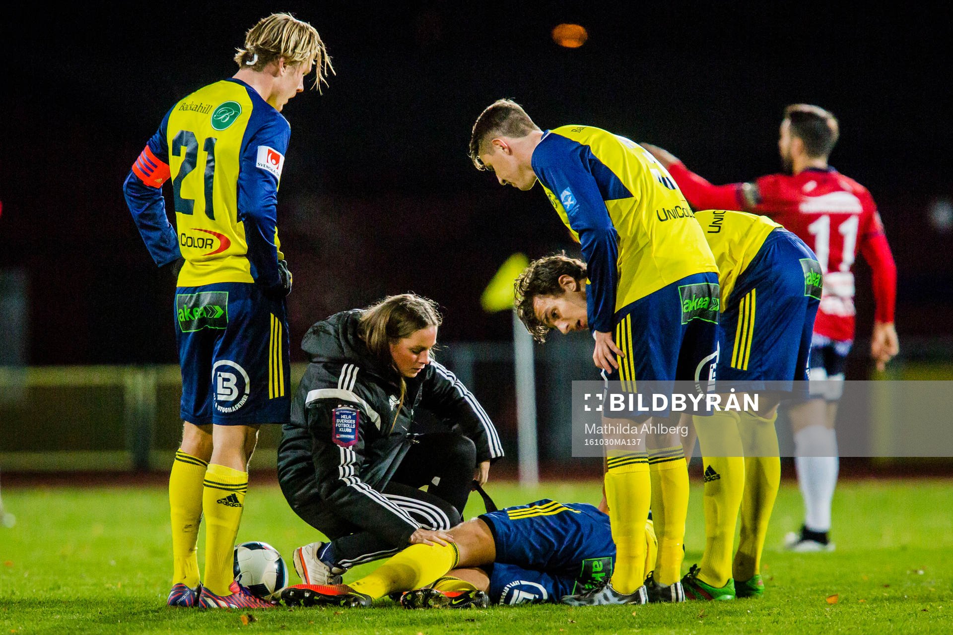 Ängelholms Christian Ljungberg blir liggandes