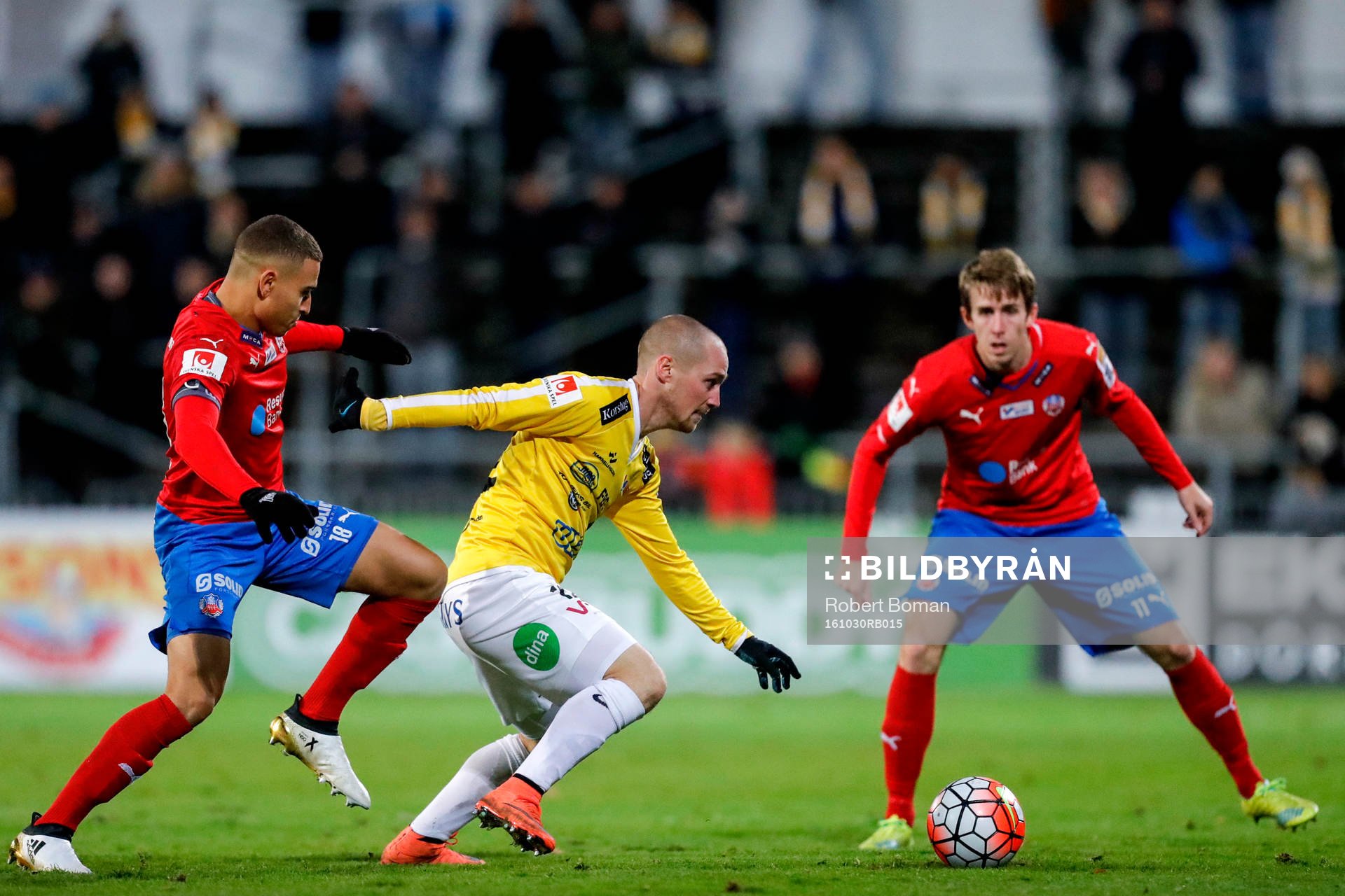 Helsingborgs Jordan Larsson och Adam Eriksson och