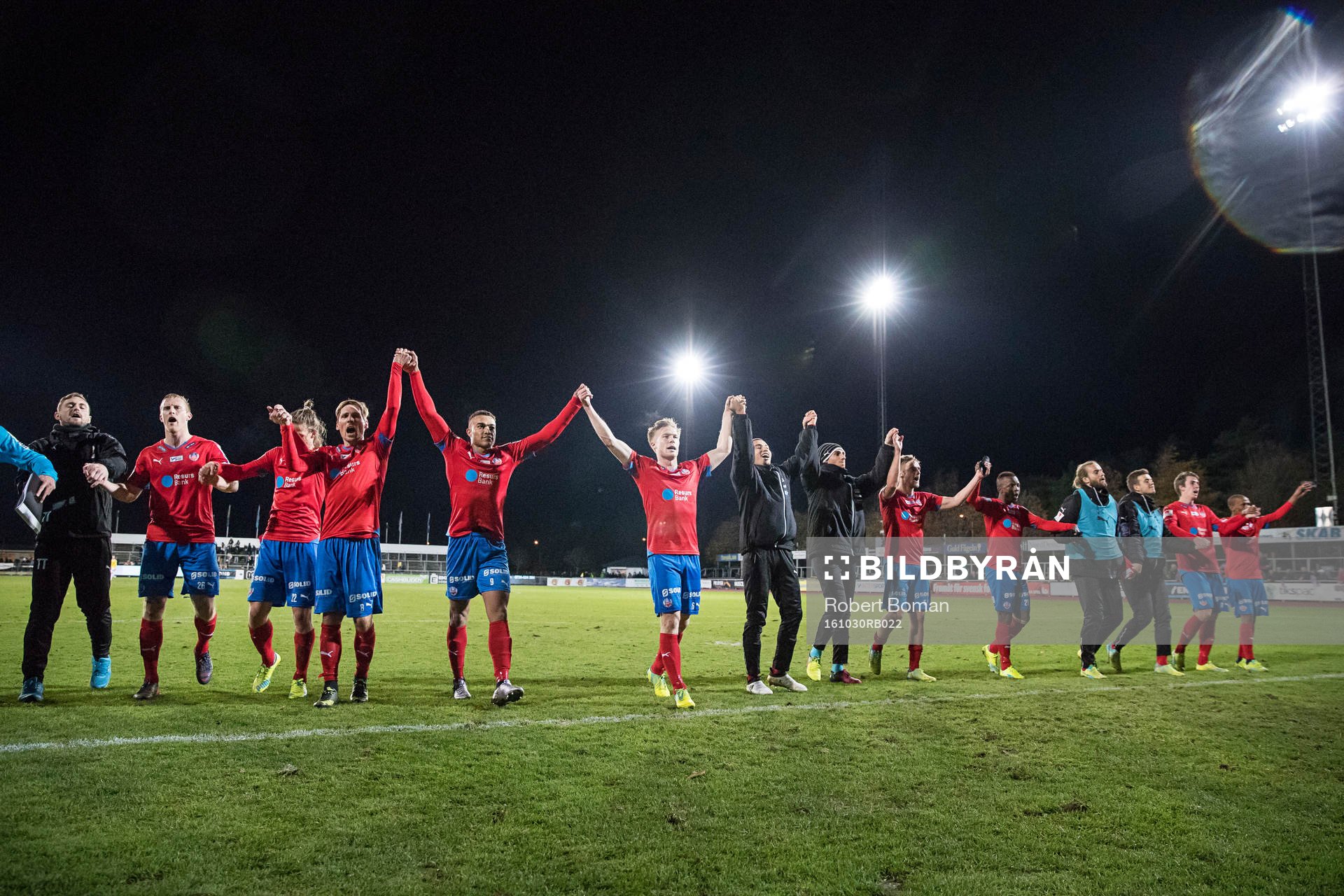 Helsingborgs spelar jublar