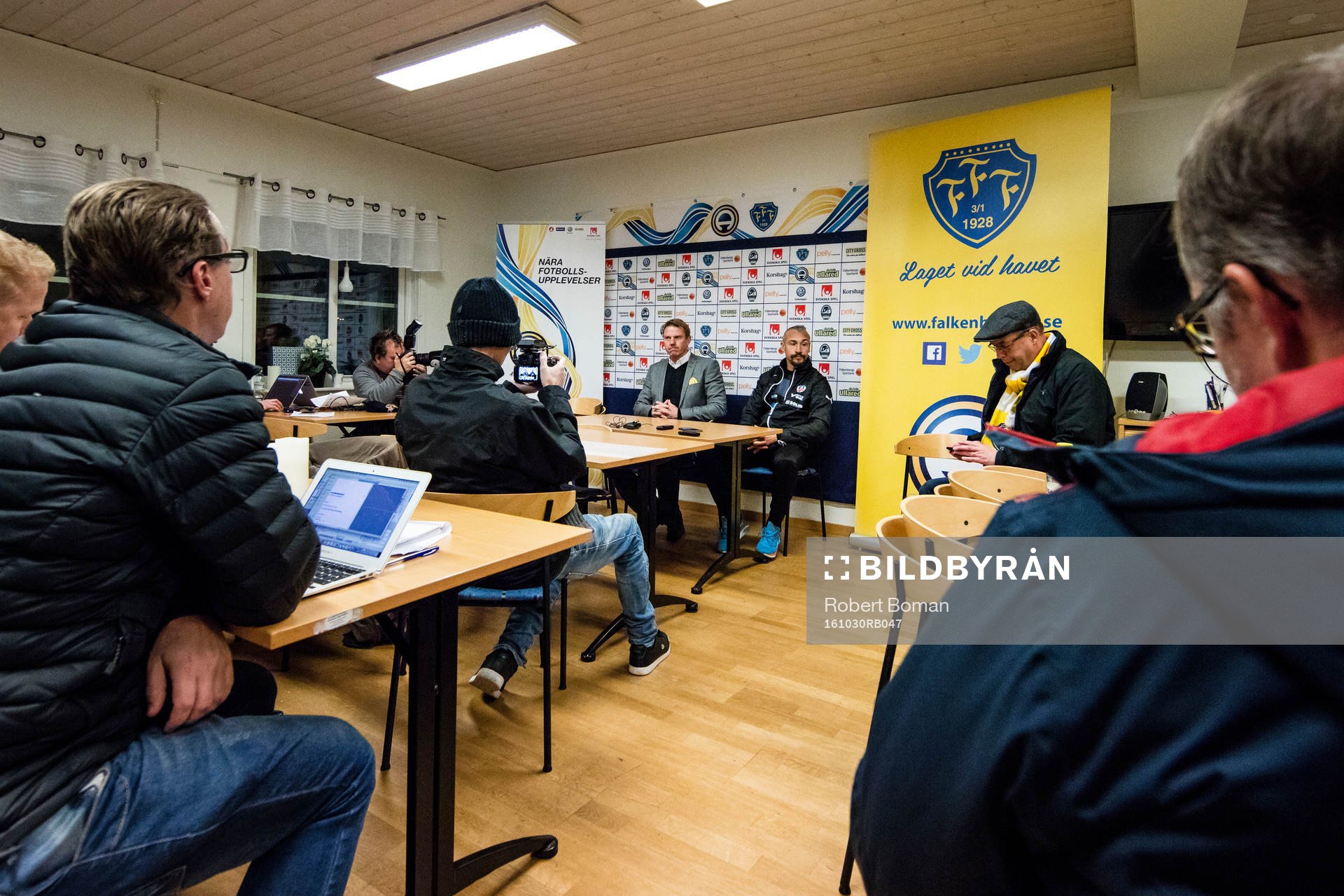 Falkenbergs tränare Hans Eklund och Helsingborgs tränare