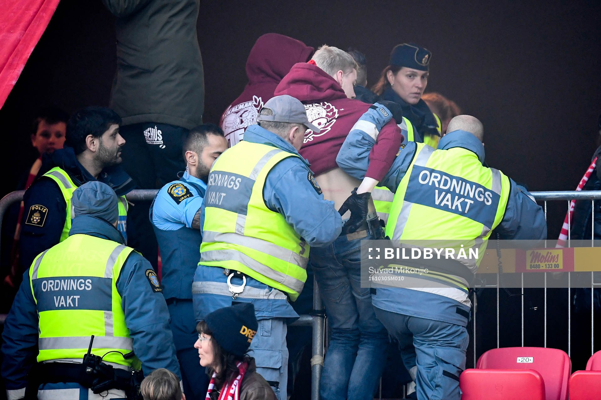 Kalmars supportrar greps
