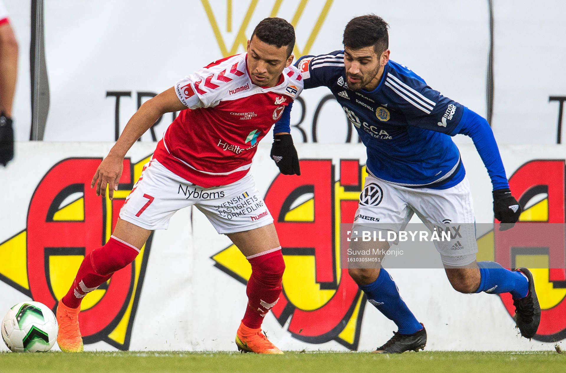 Kalmars Ismael Silva Lima och Sundsvalls Stefan Silva