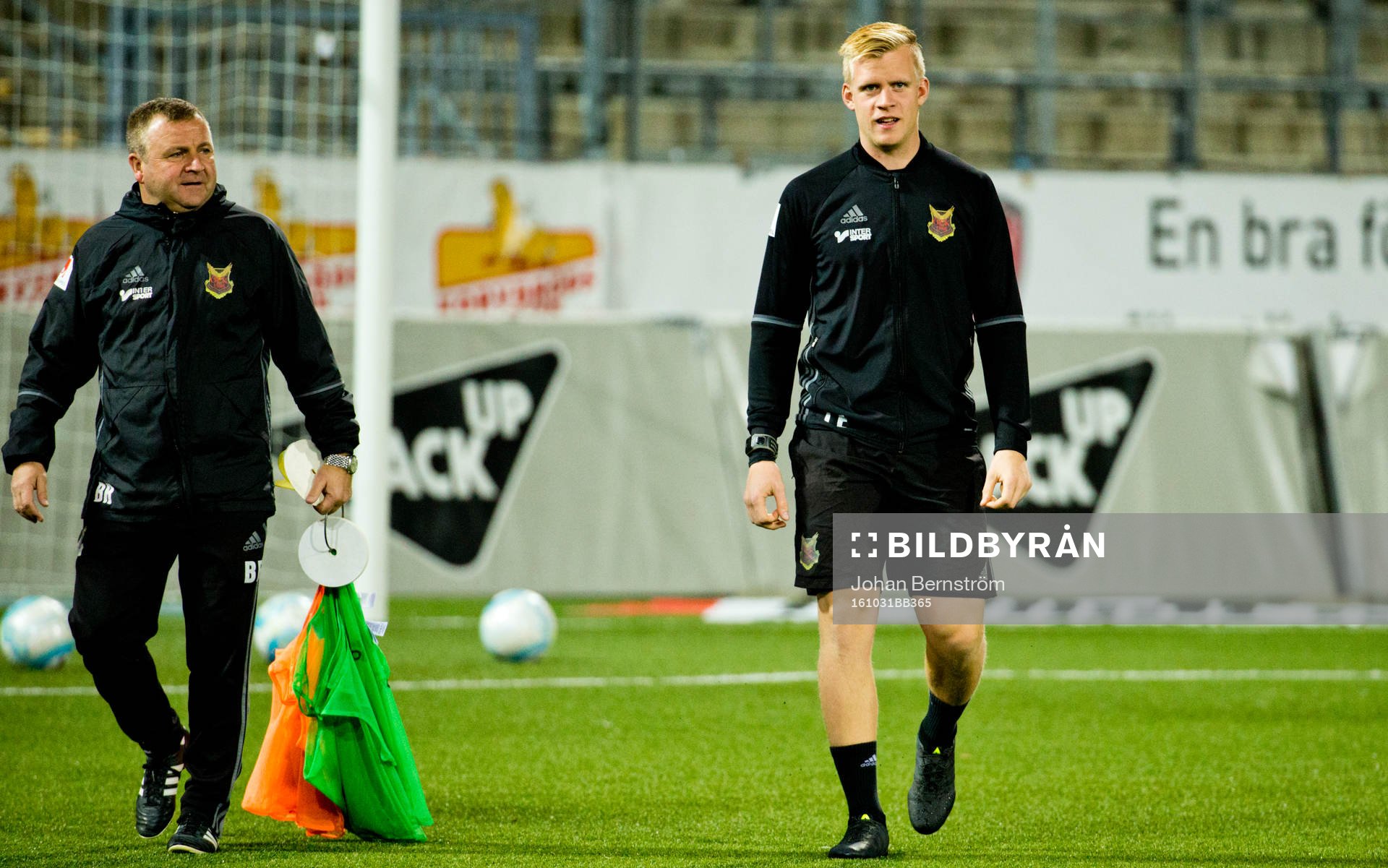 Assisterande tränare Billy Reid och målvaktstränaren