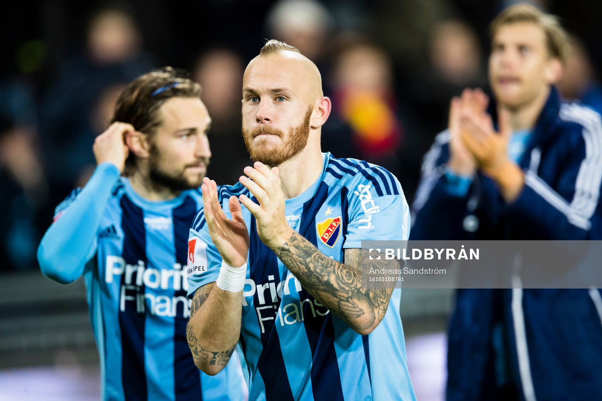 Djurgårdens Magnus Eriksson tackar fansen