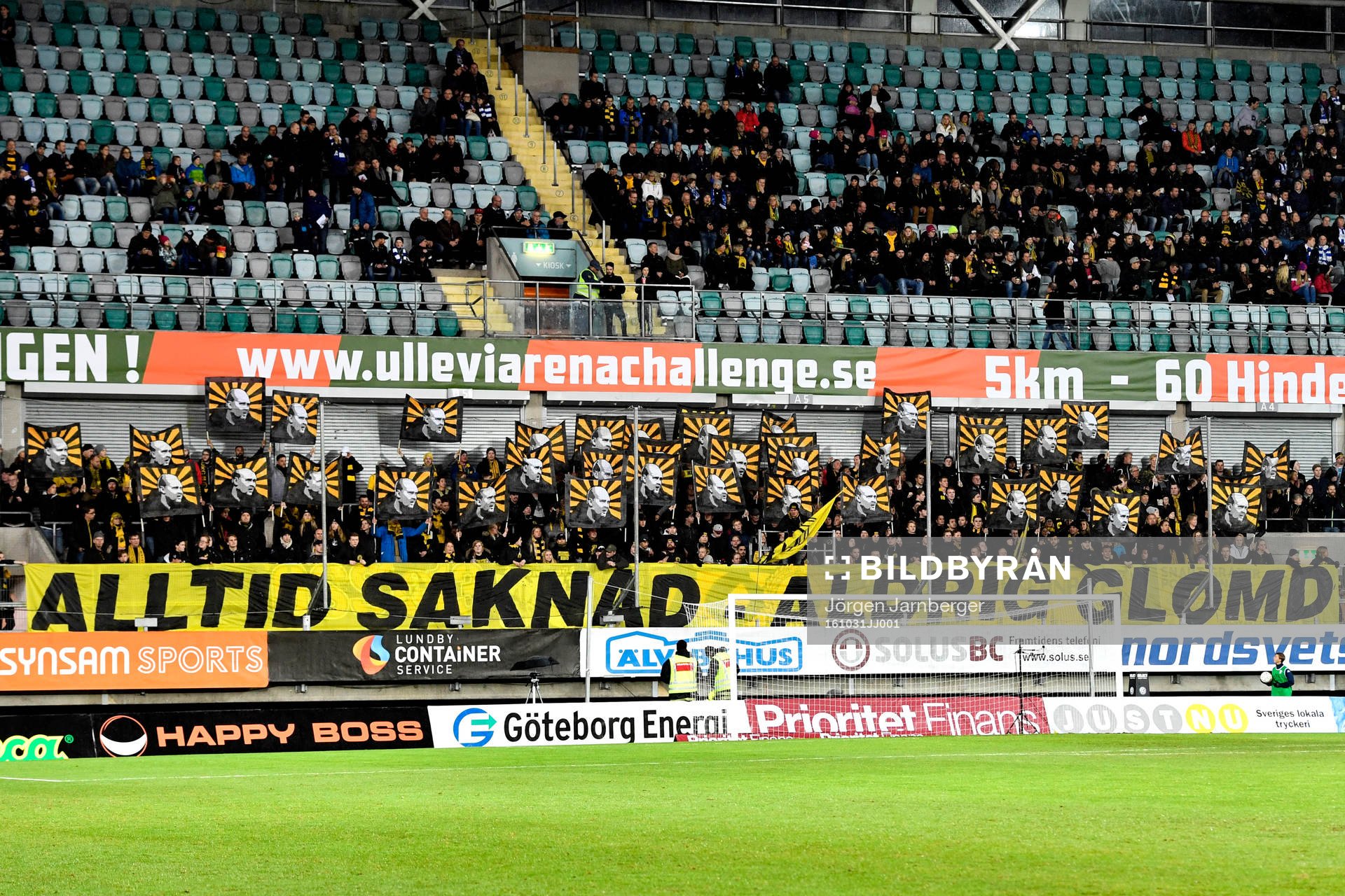 Elfsborgs +klack med ett Klas Ingesson tifo