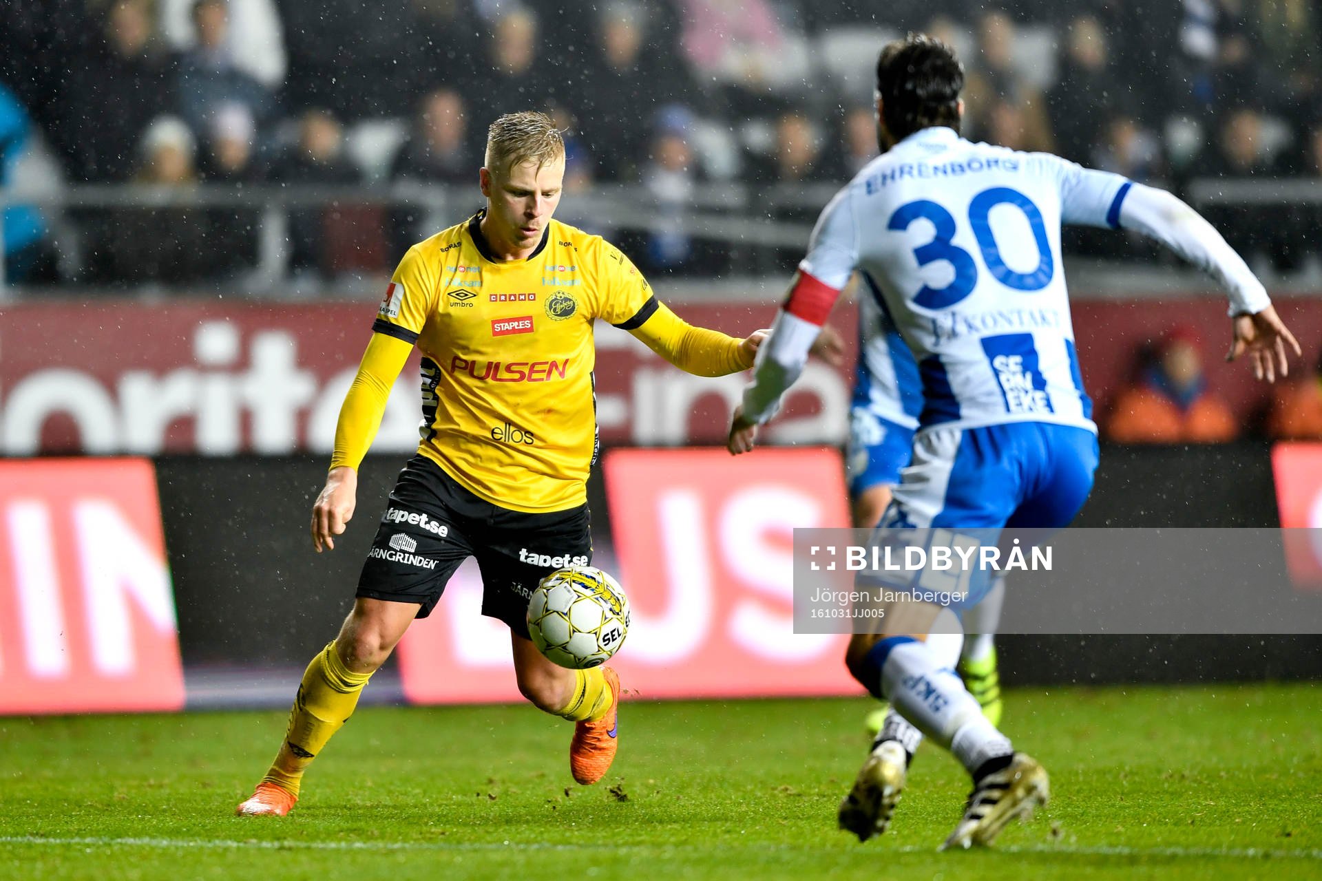 Elfsborgs Per Frick och IFK Göteborgs Mattias Bjärsmyr