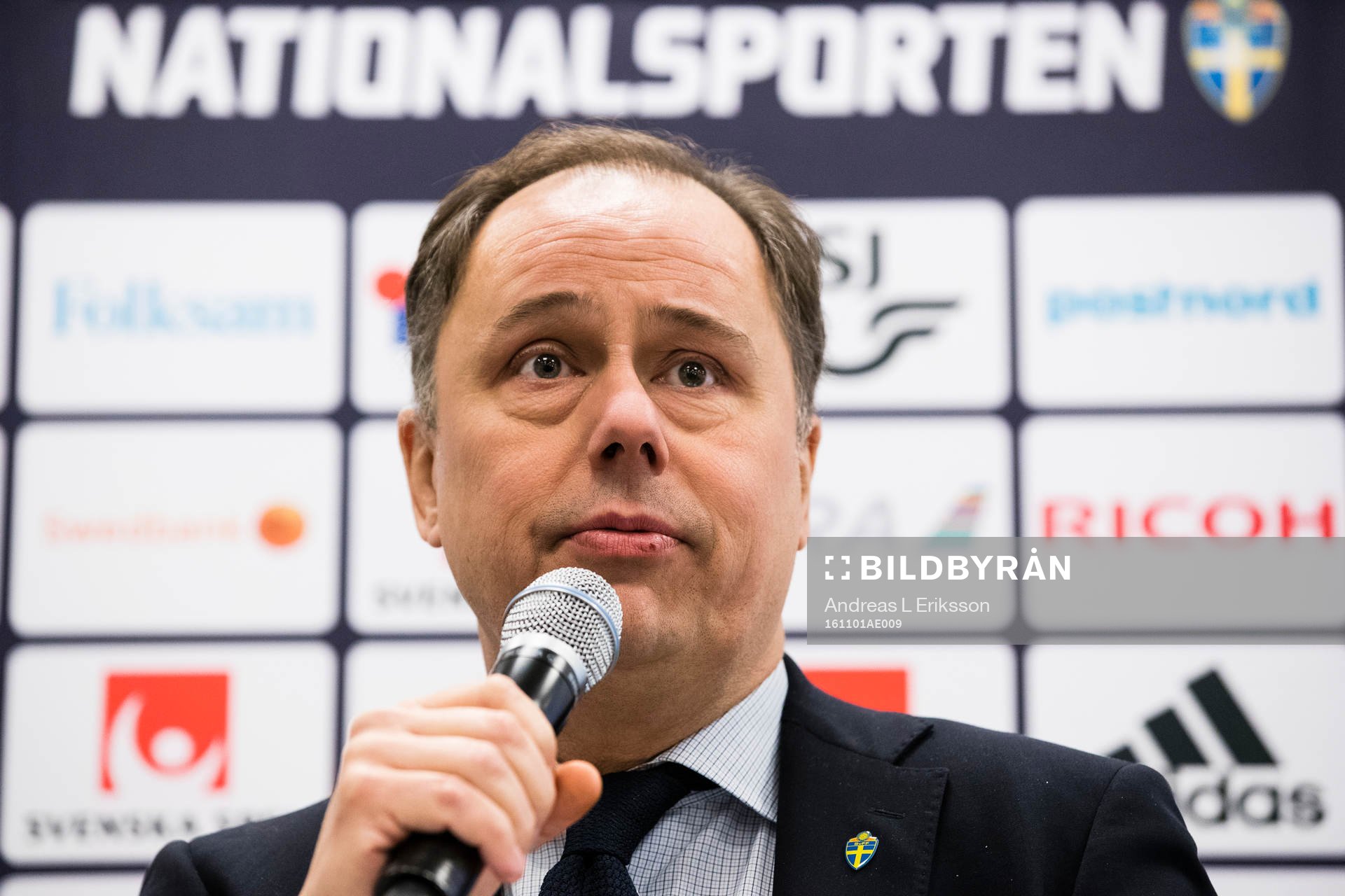 Sveriges presschef Niklas Bodell