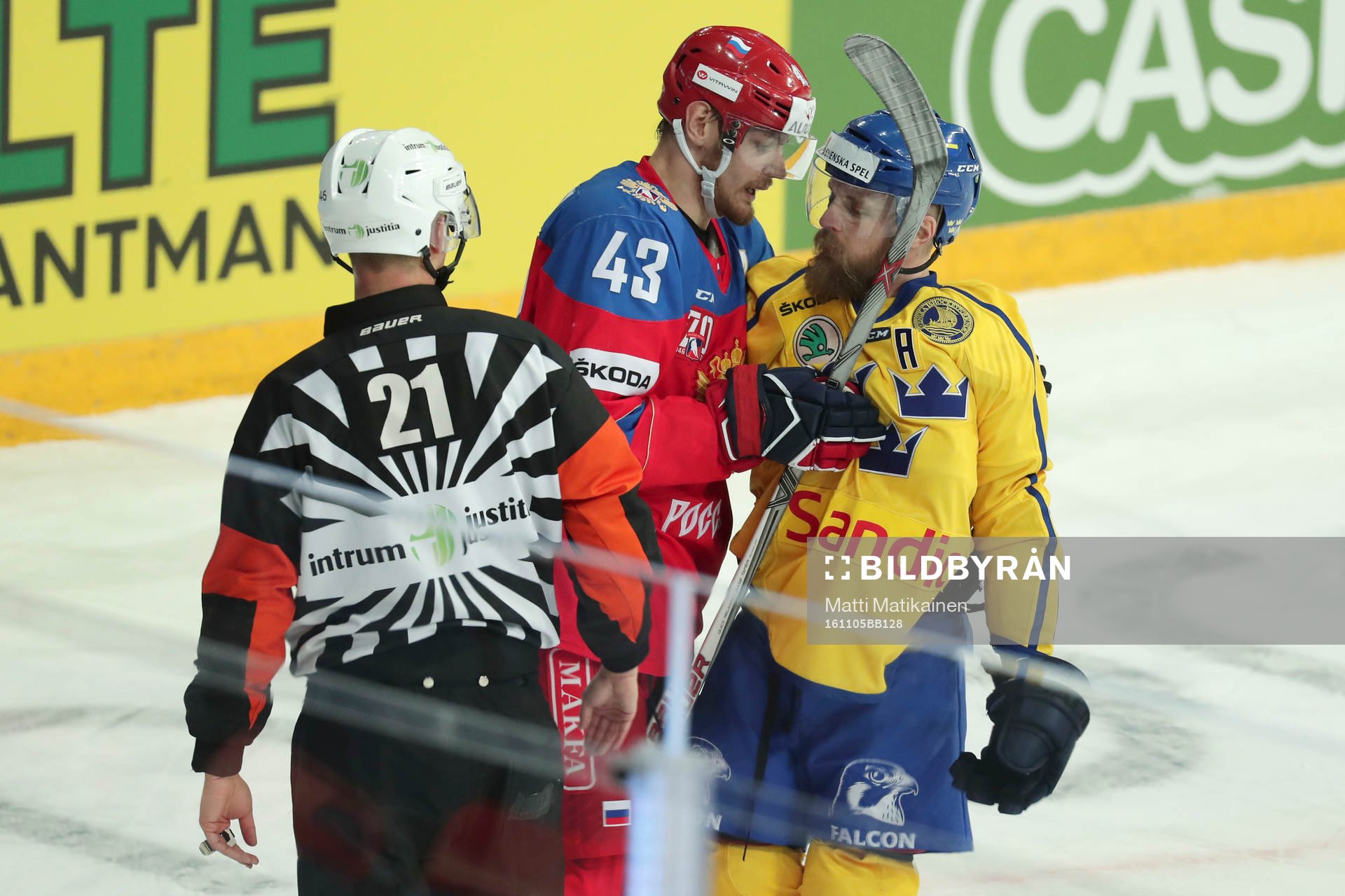 Valery Nichushkin, RUS and Fredrik Pettersson, SWE