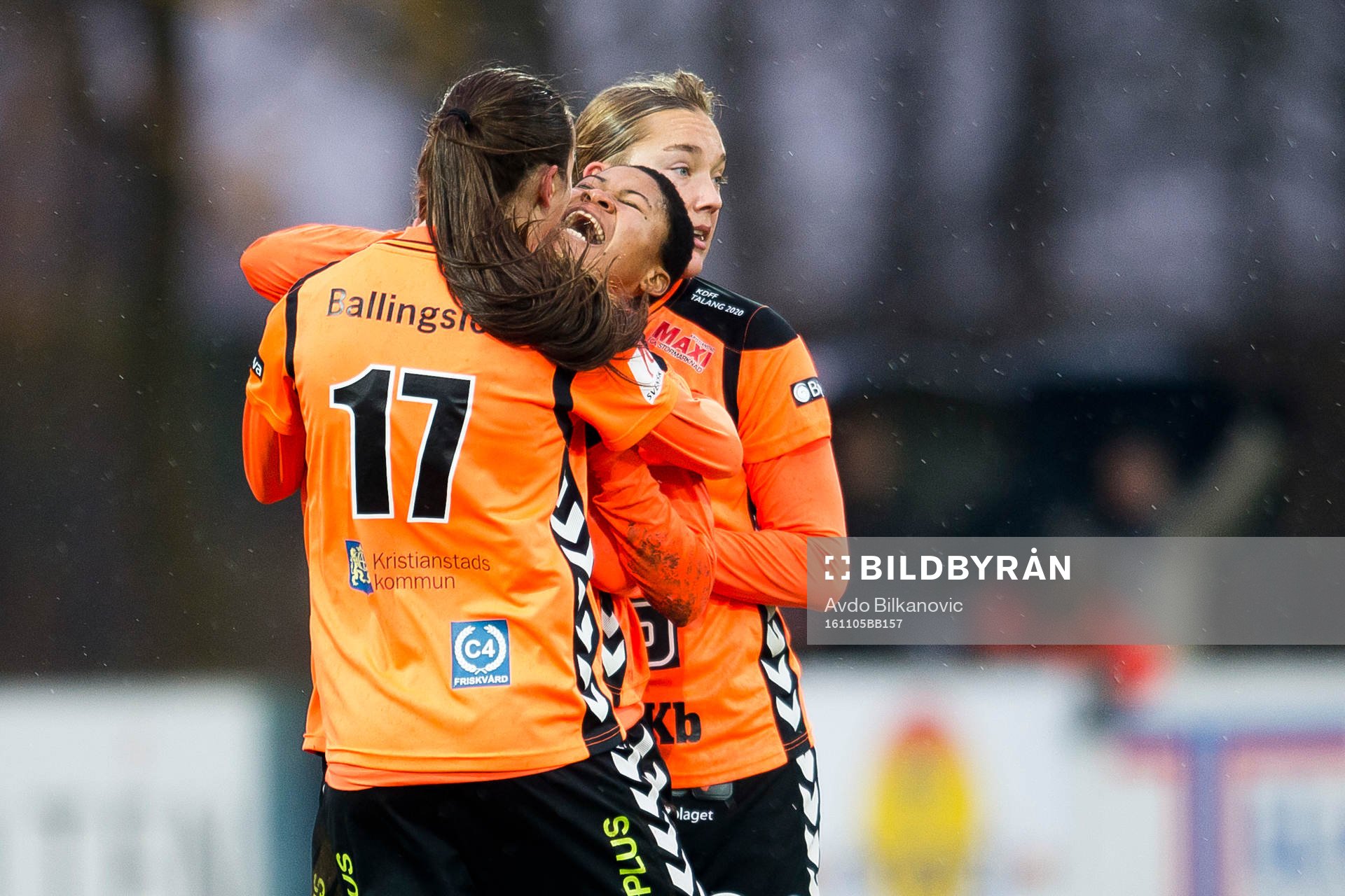 Kristianstads Ida Rebecca Guehai jublar eftre 1-0 målet