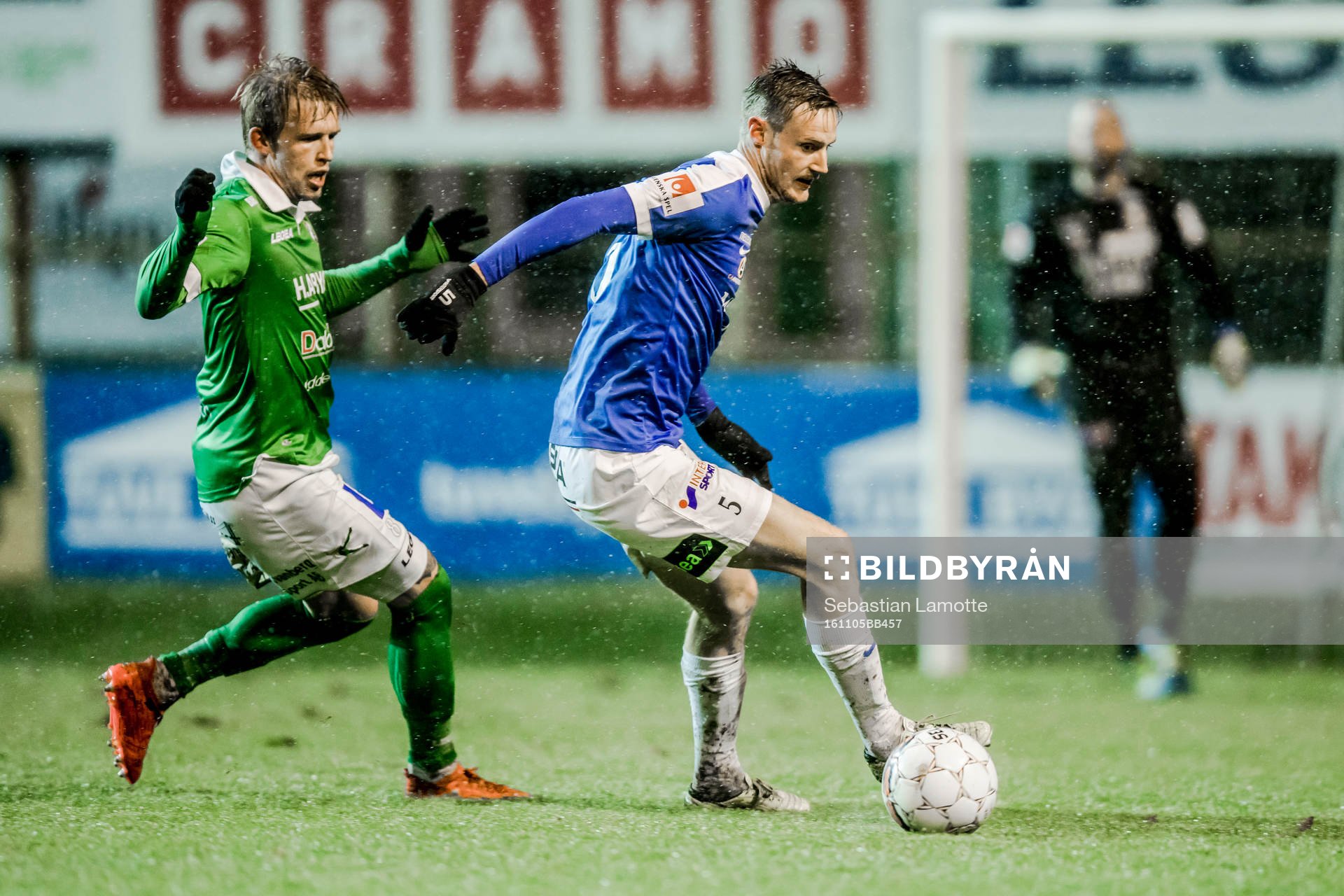 Trelleborgs Anton Tideman och Ljungskiles Tim Nilsen