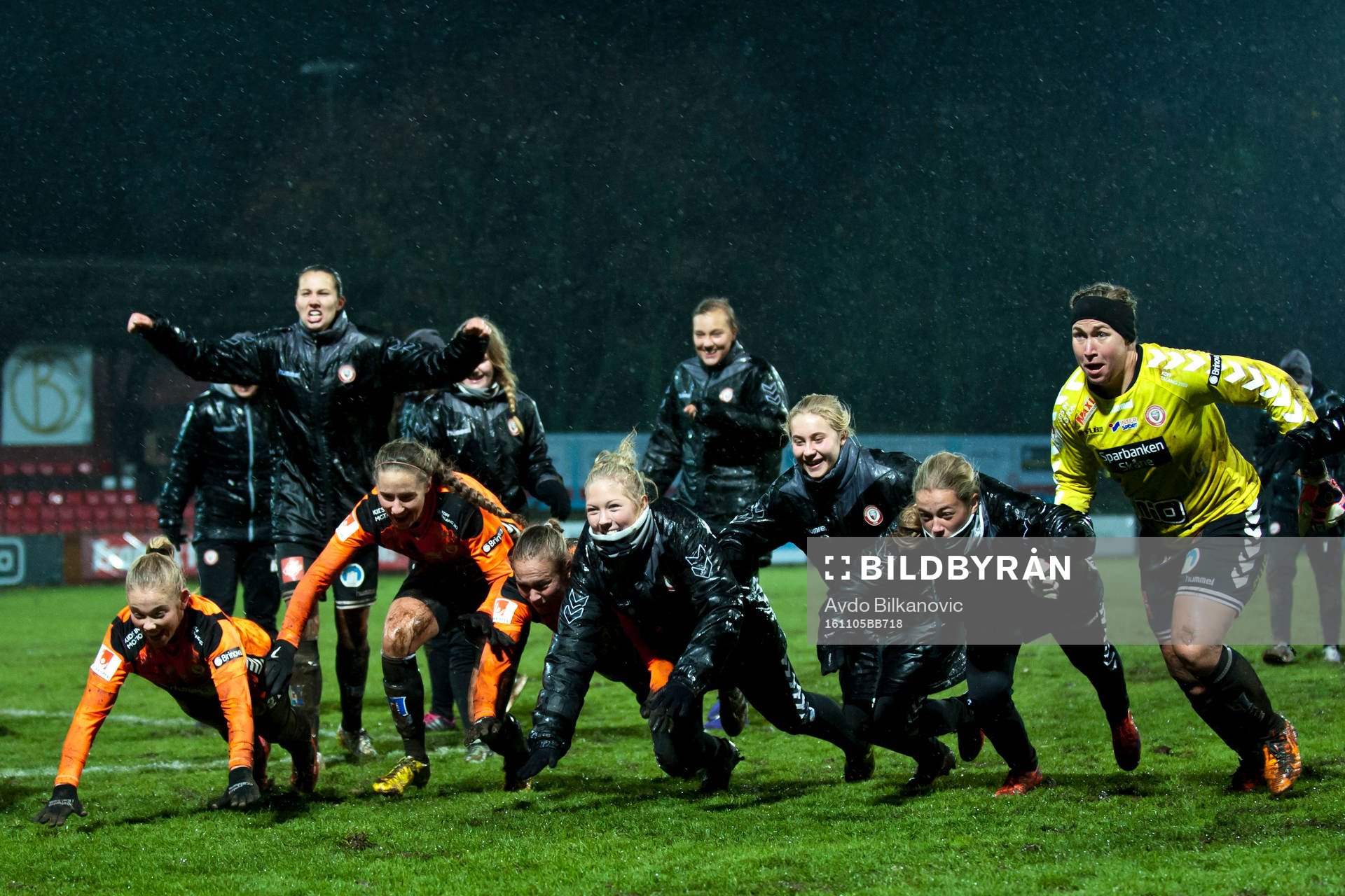 Kristianstads spelare jublar