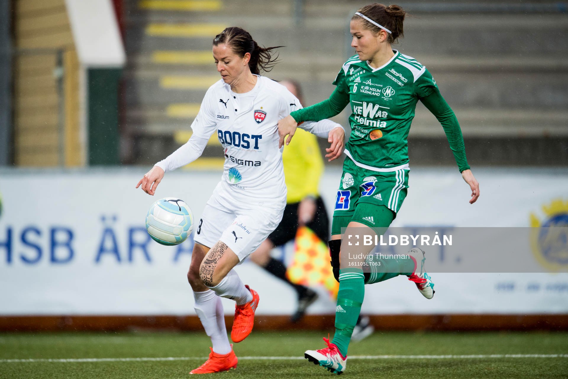 Rosengårds Lotta Schelin och Mallbackens Sarah Bergman