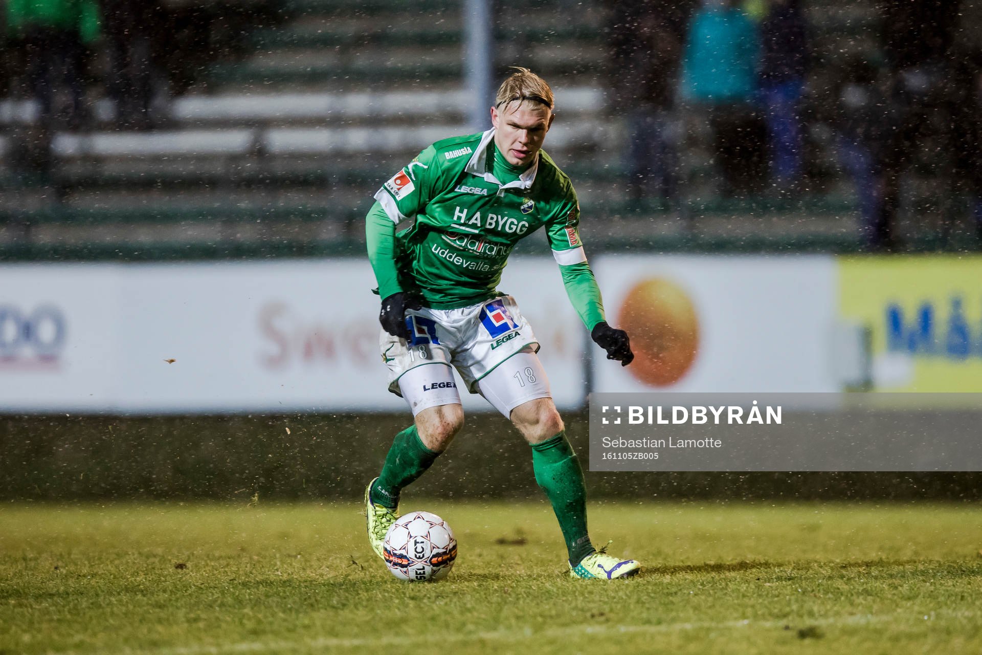 under fotbollsmatchen i Superettan mellan Ljungskile och