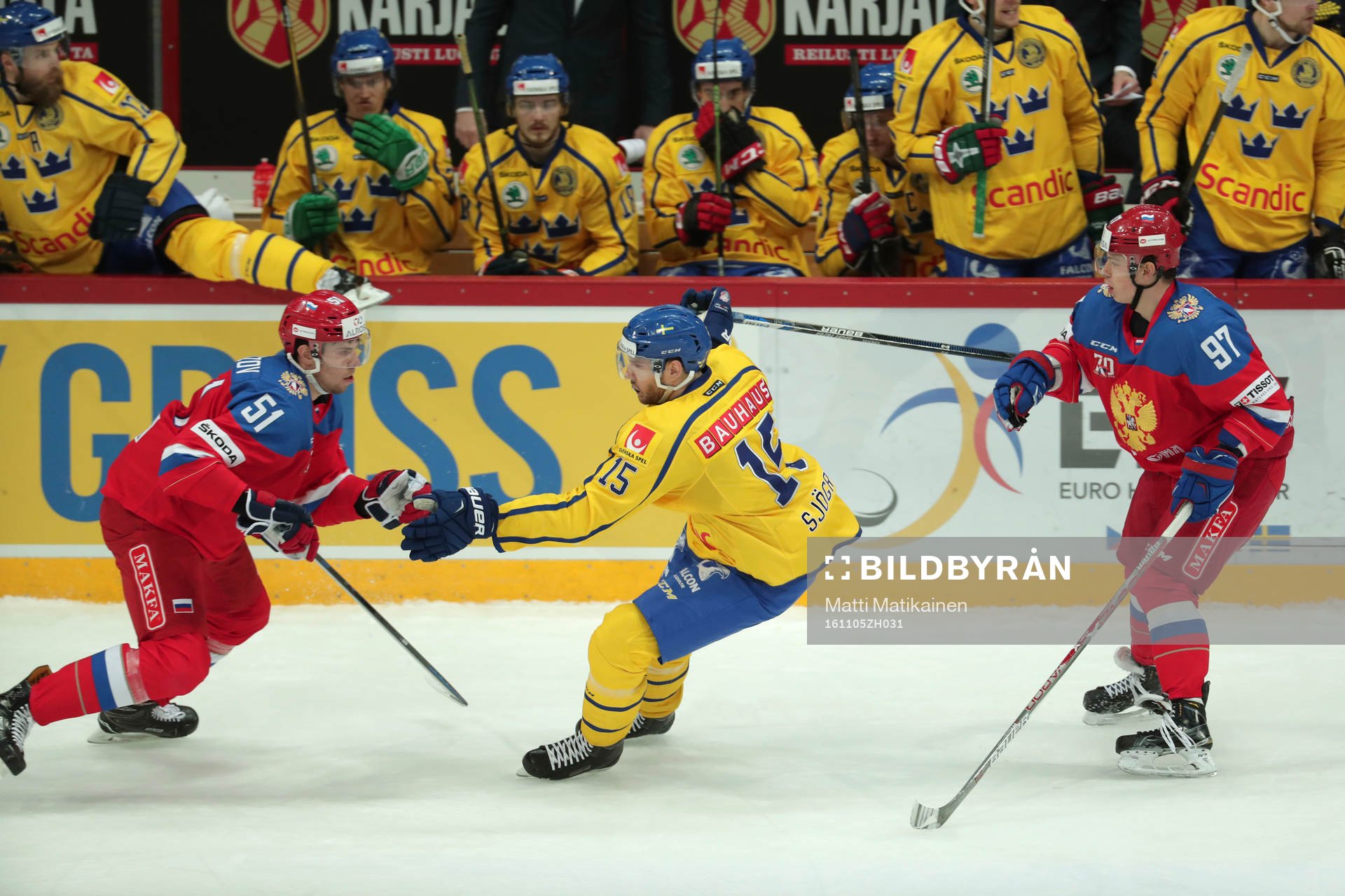 Alexei Bereglazov, RUS, Mattias Sjögren, SWE and Nikita