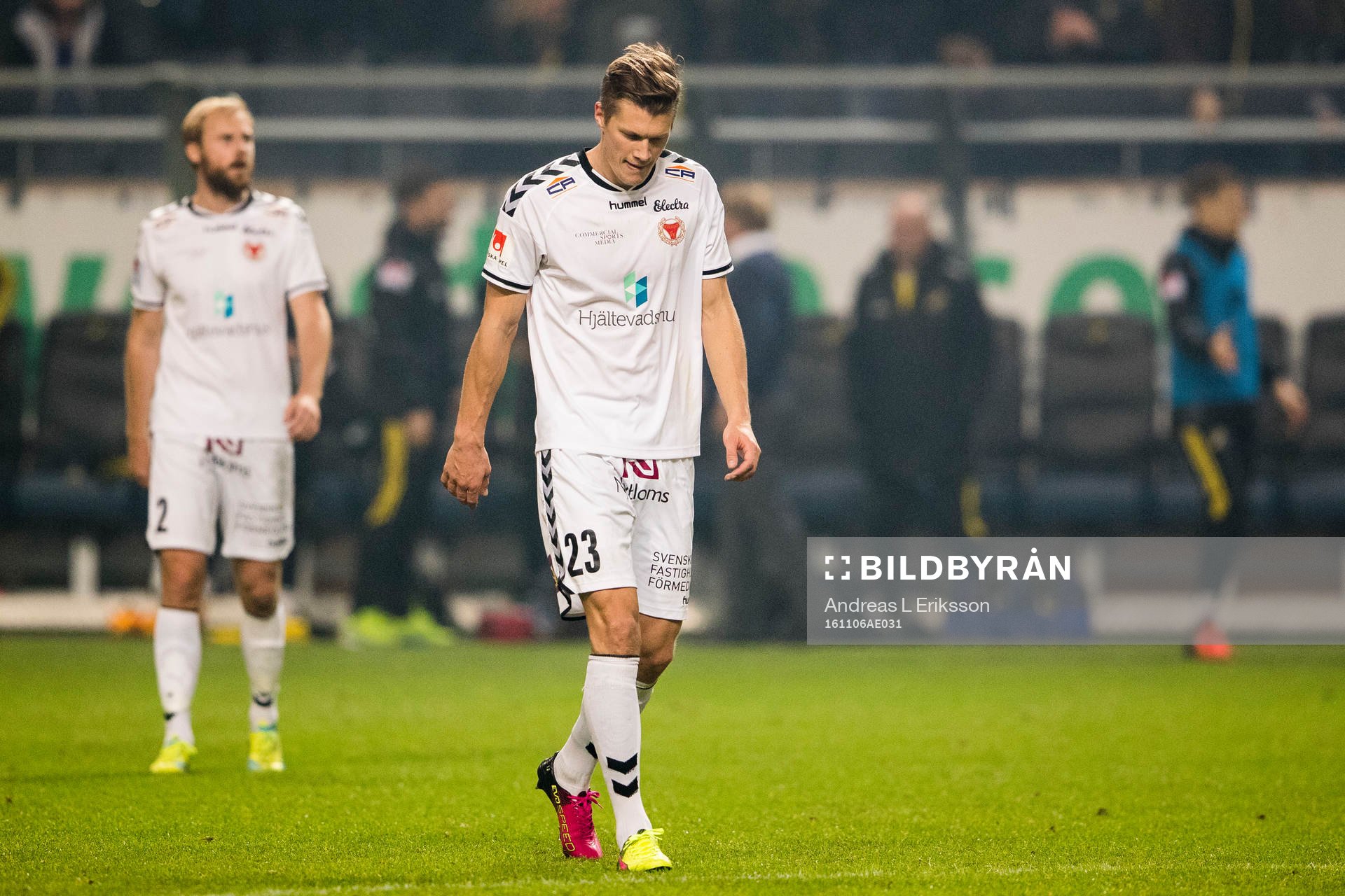 Kalmars Markus Thorbjörnsson och Viktor Elm deppar