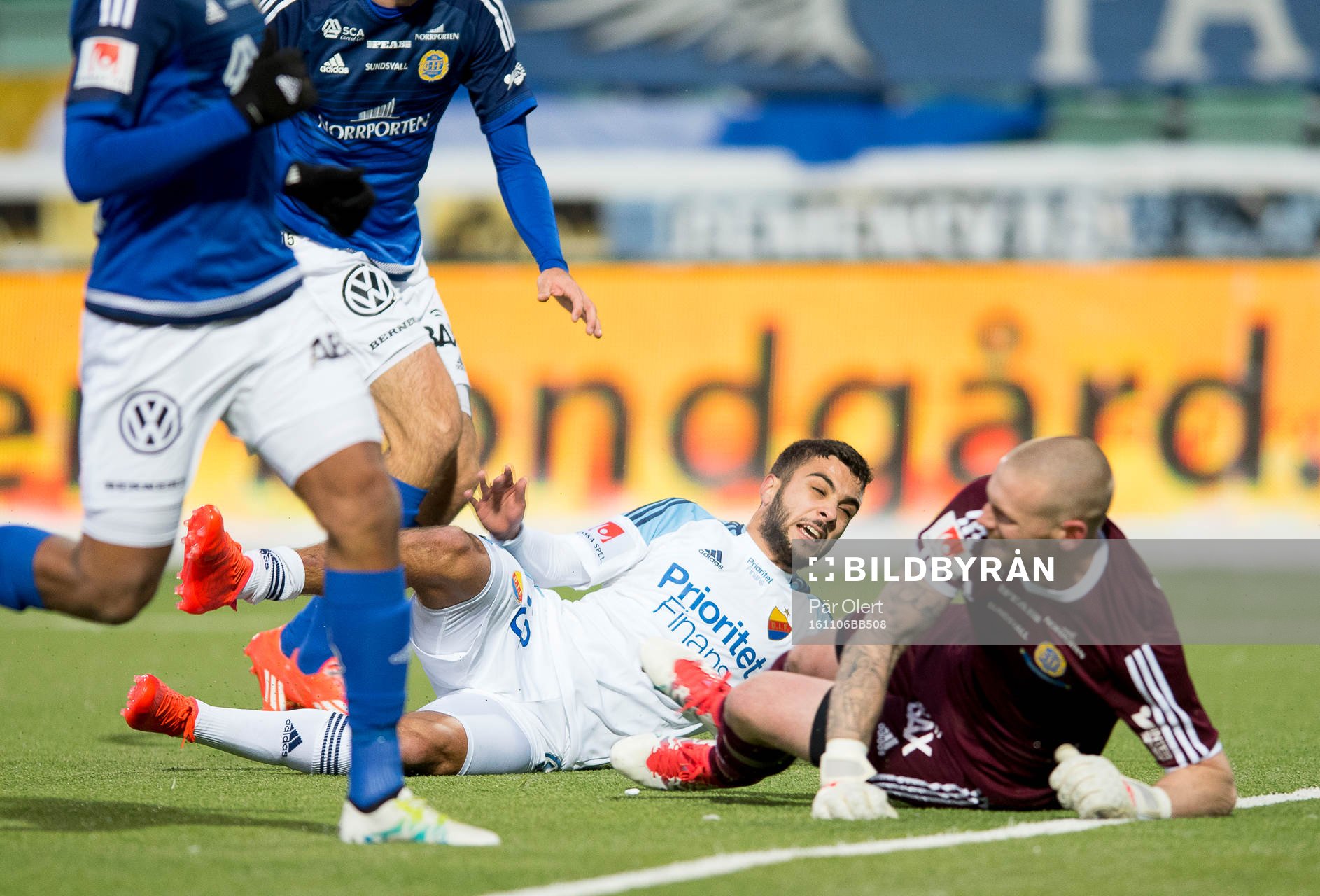 Djurgårdens Othman El Kabir gör 2-1 målet