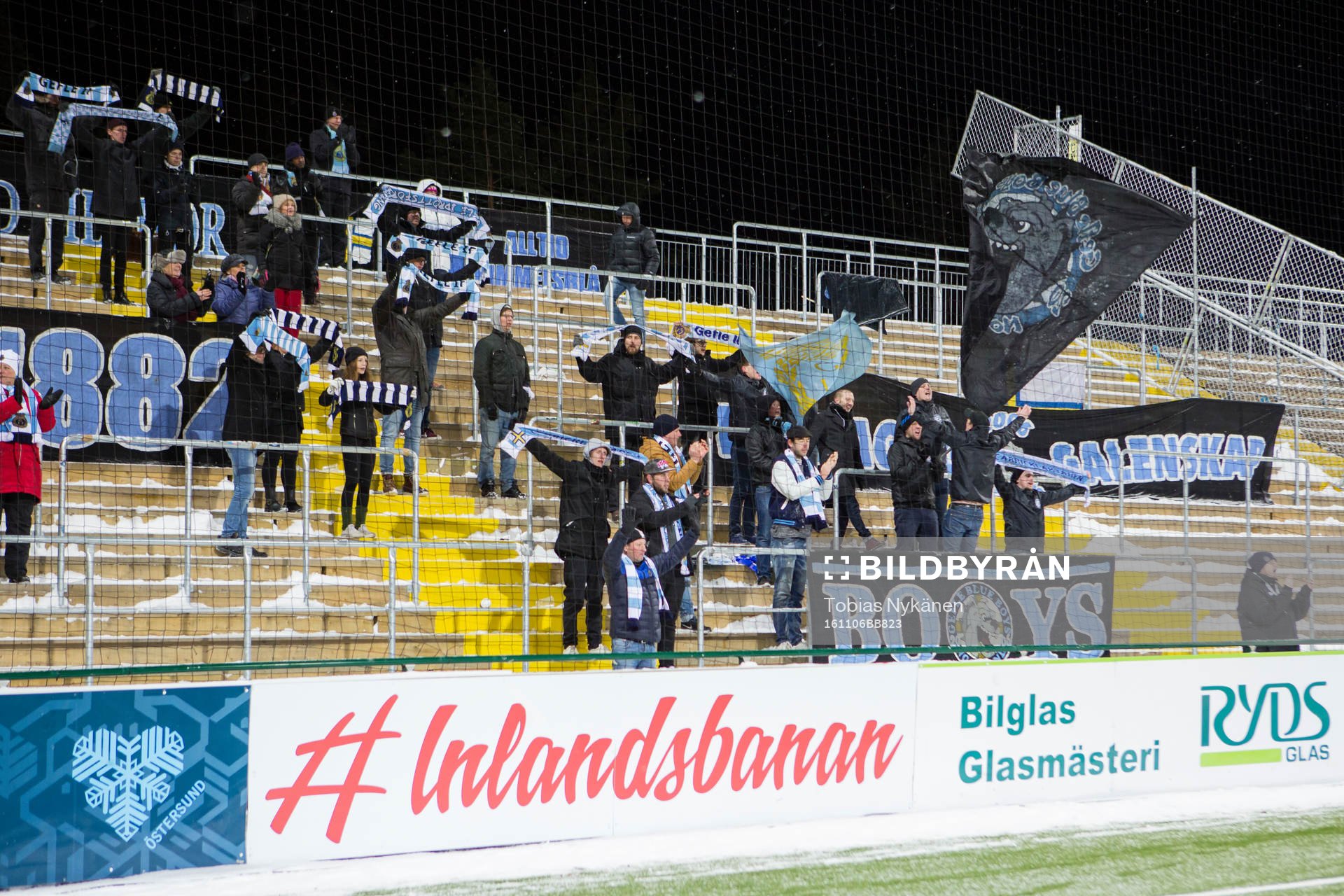 Gefles supportrar