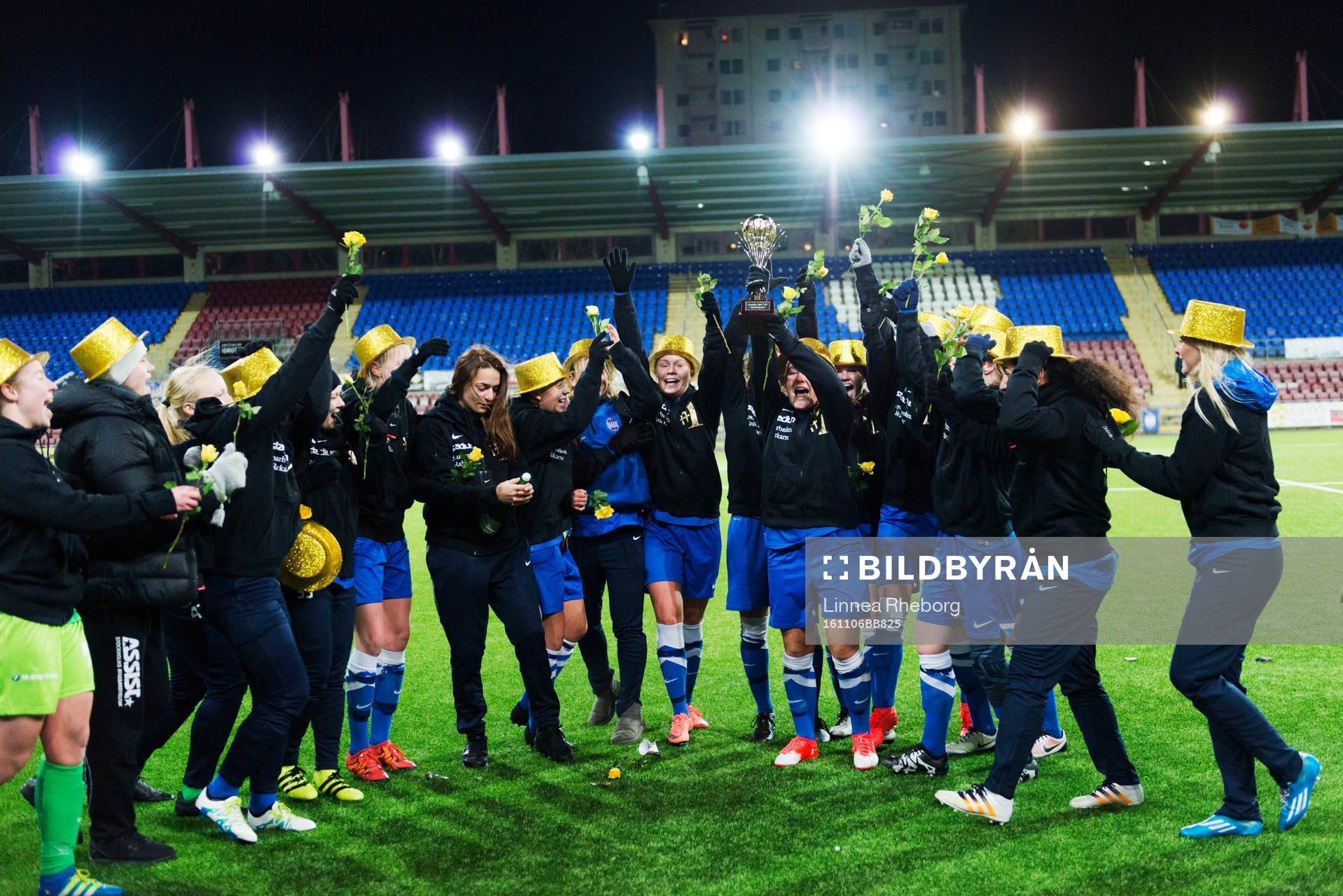 Eskilstunas spelare jublar