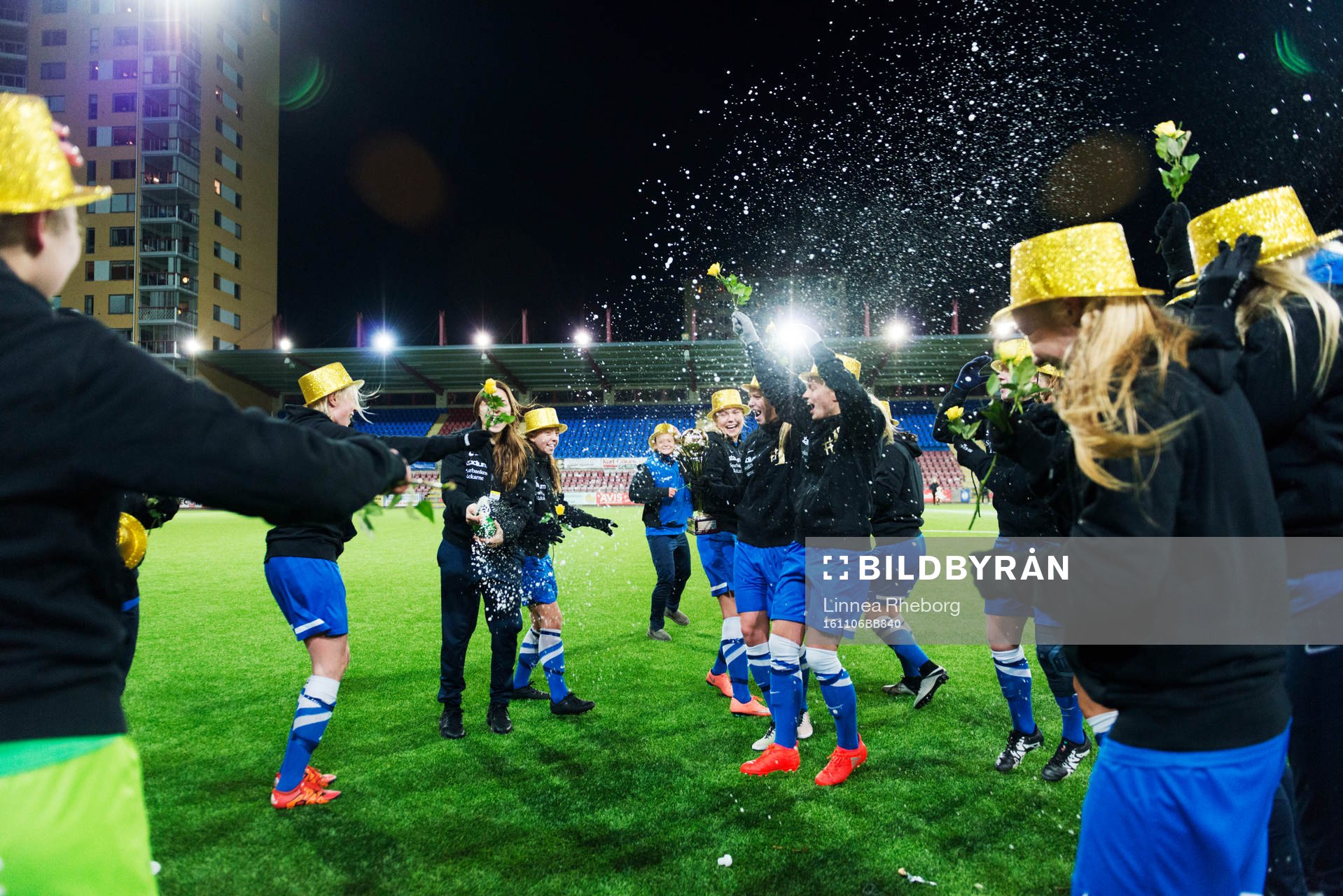 Eskilstunas spelare jublar