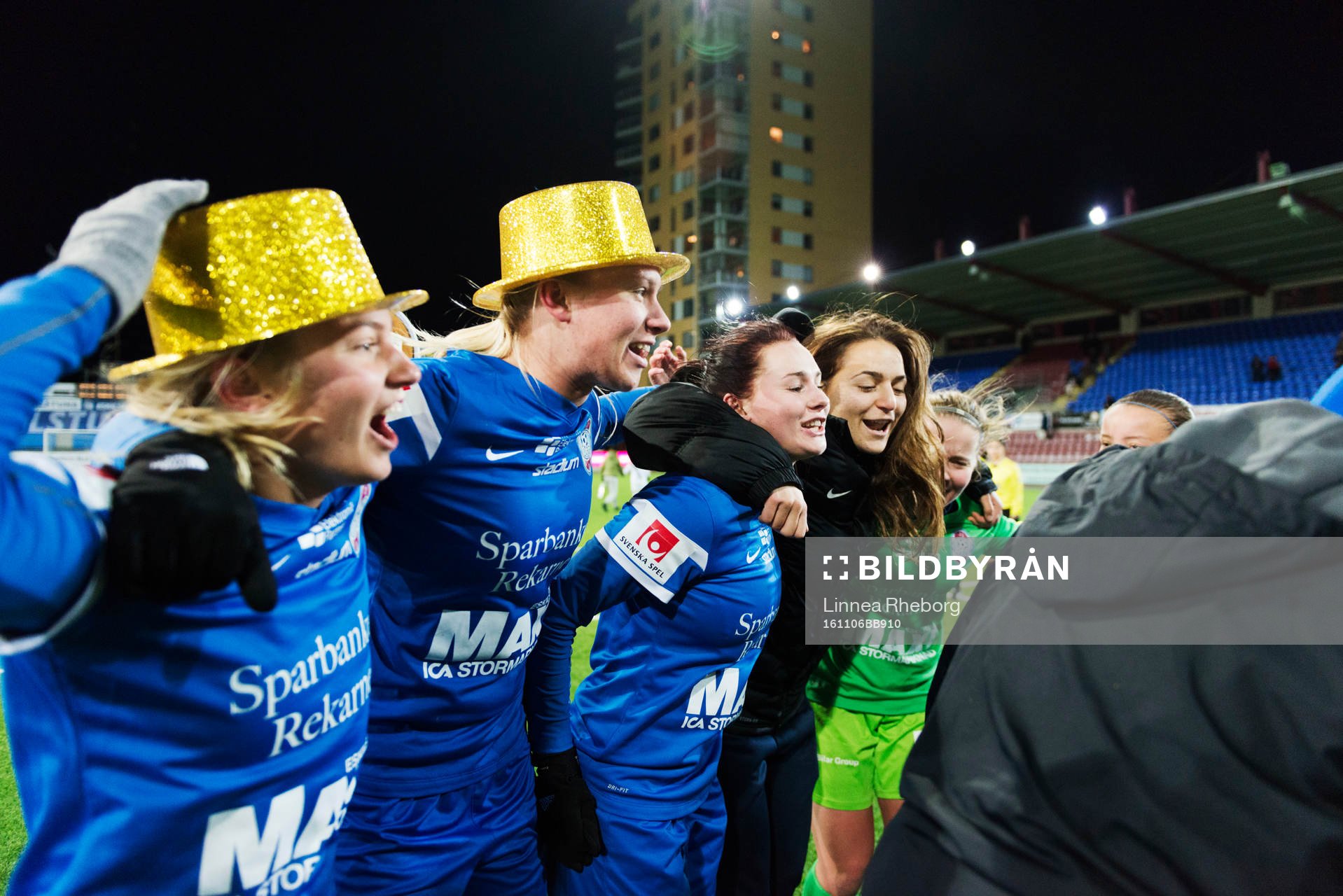 Eskilstunas spelare jublar
