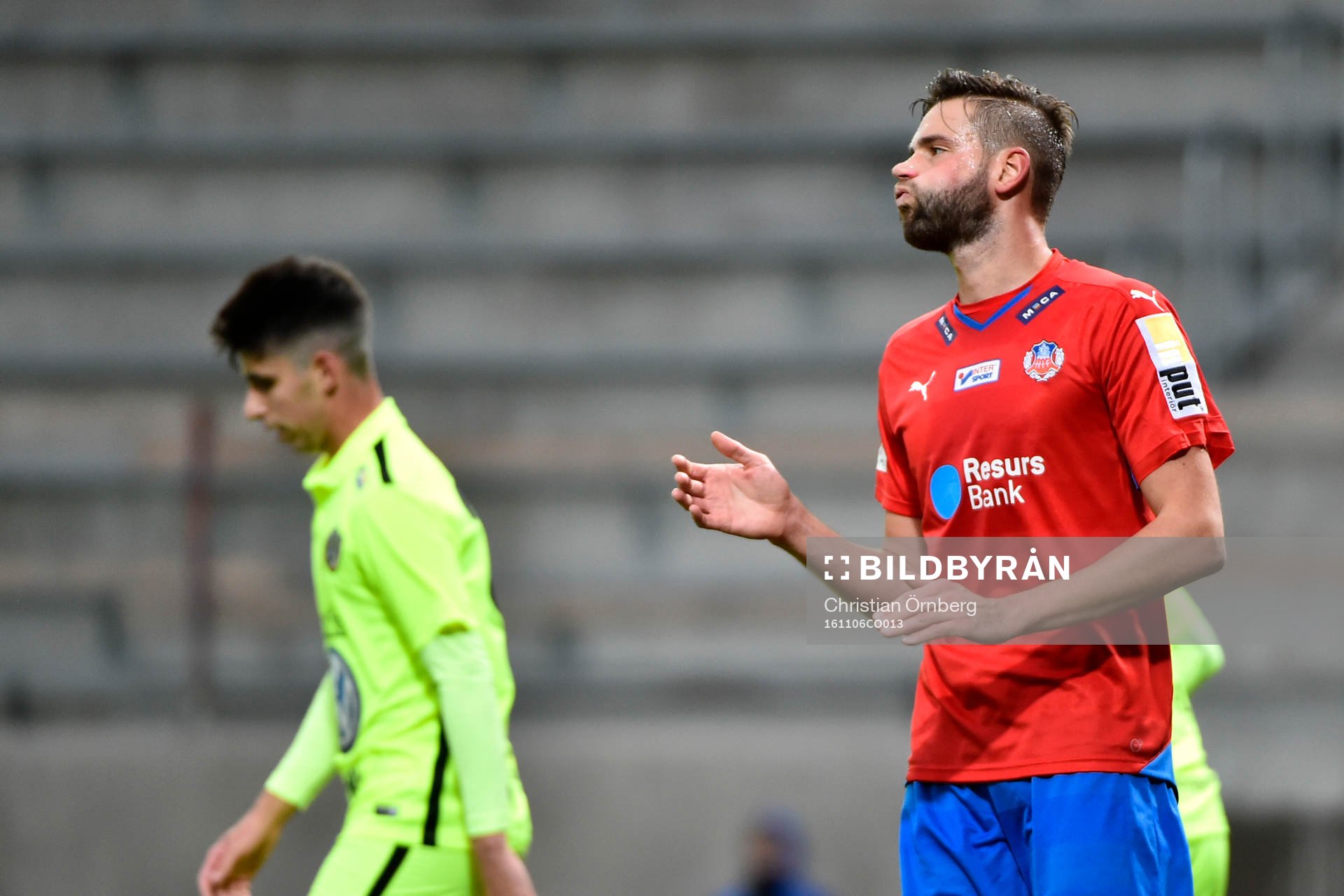 Helsingborgs Mikael Dahlberg deppar