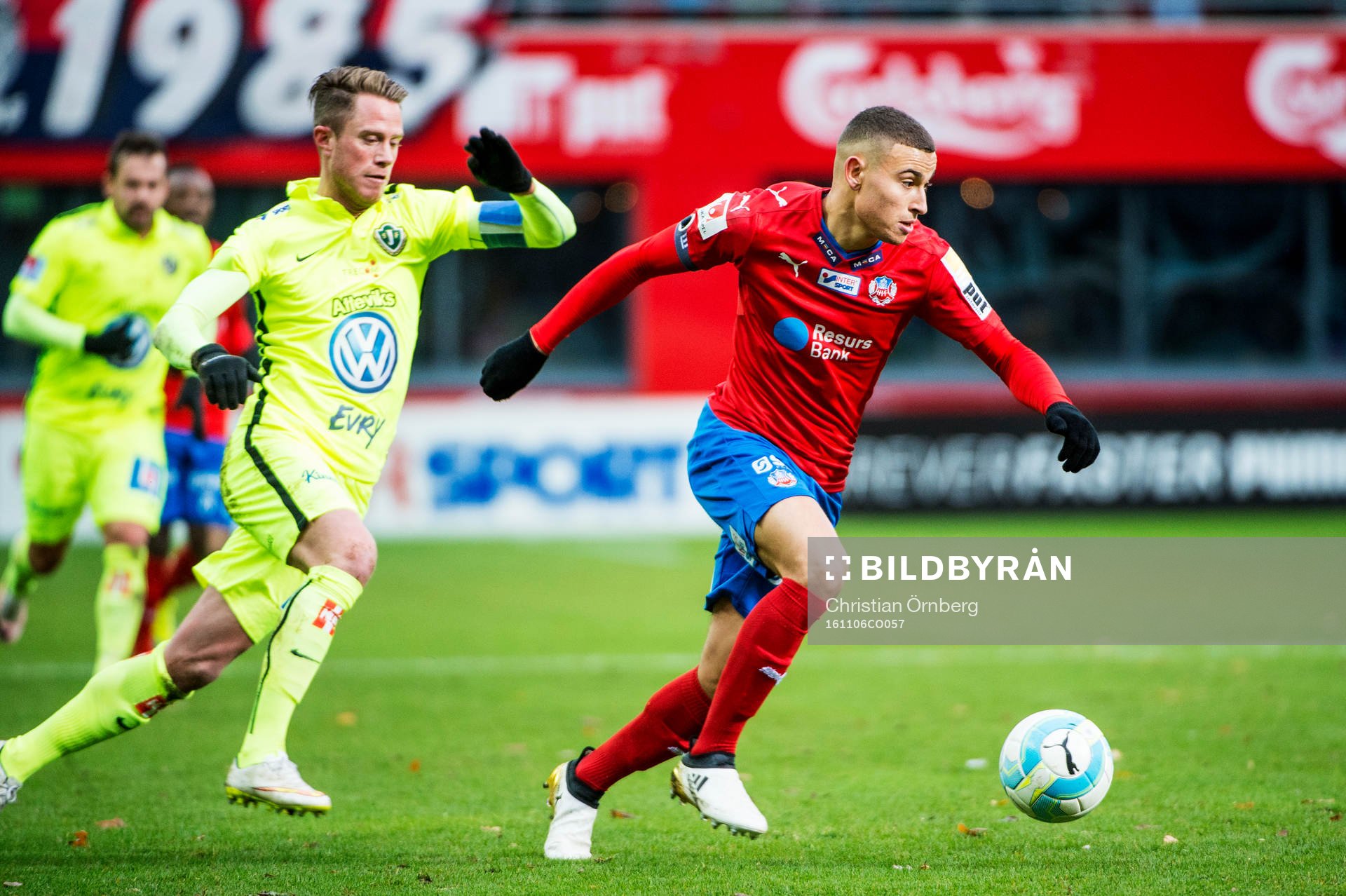 Jönköpings Tommy Thelin mot Helsingborgs Jordan Larsson