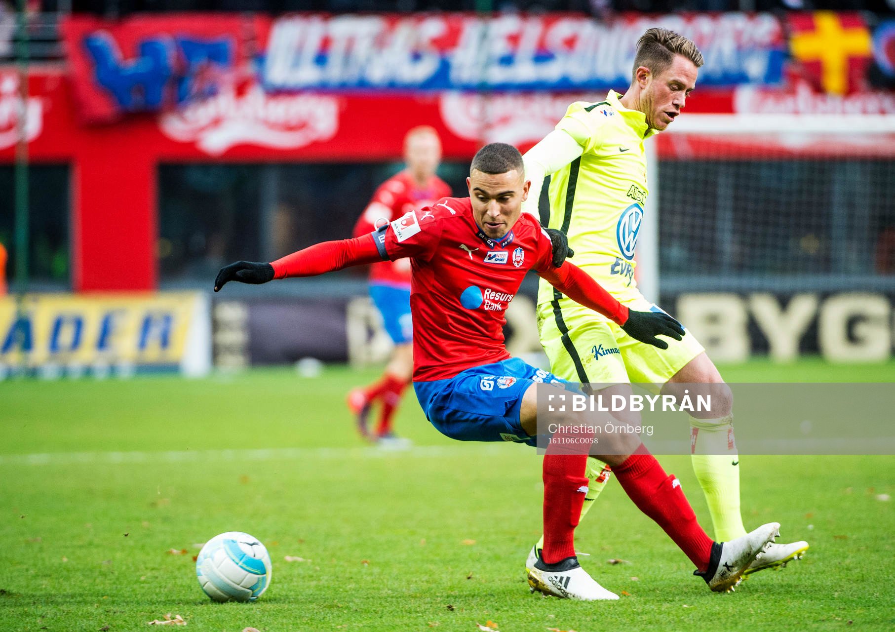 Jönköpings Tommy Thelin mot Helsingborgs Jordan Larsson