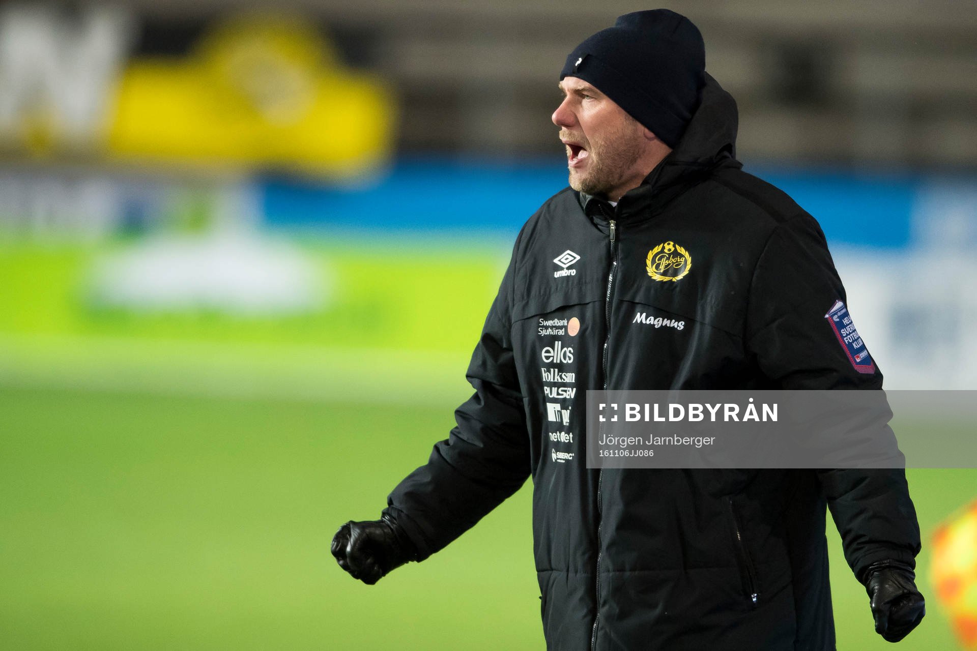 Elfsborgs manager Magnus Haglund reagerar