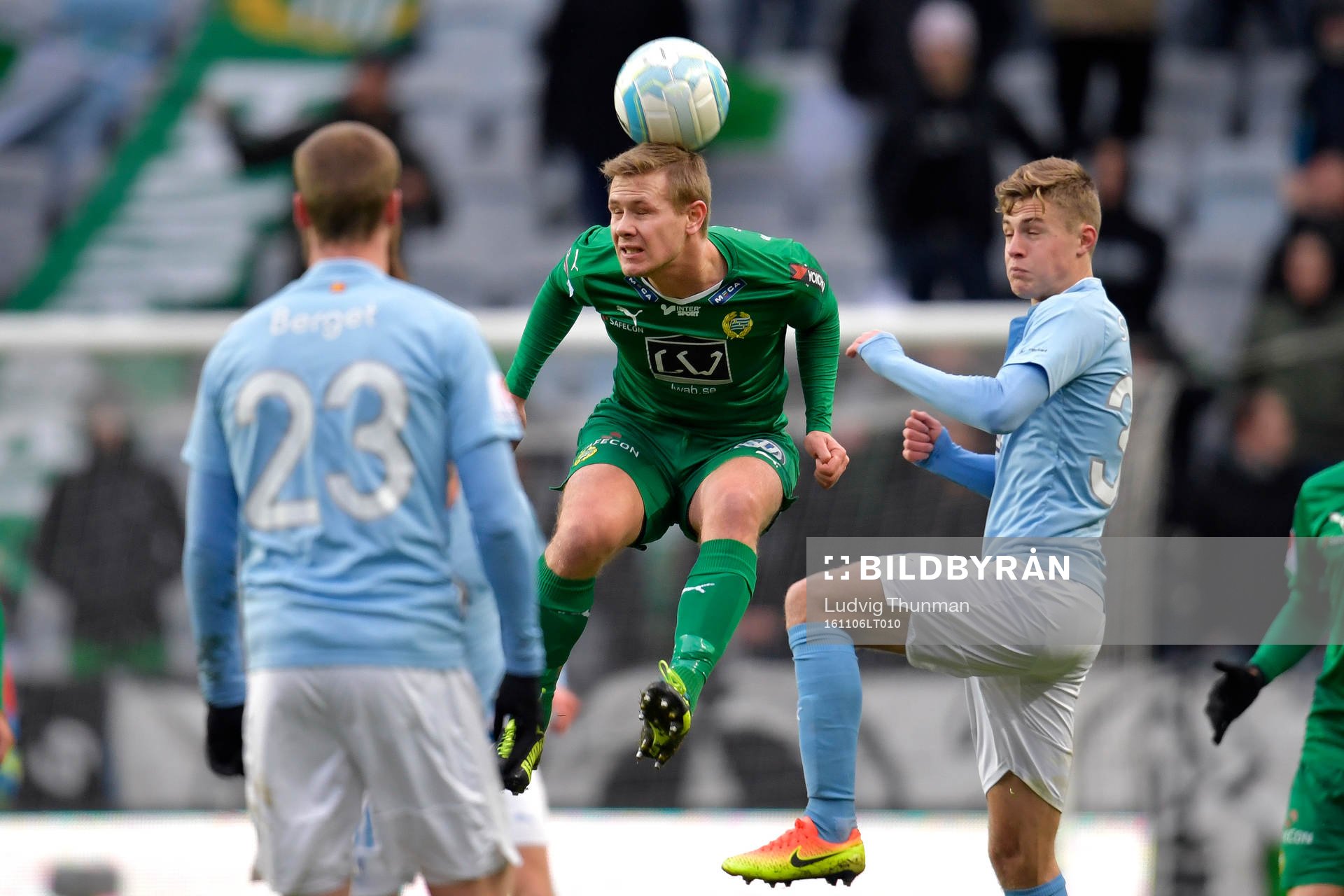 Hammarbys Erik Israelsson och Malmö FFs Mattias Svanberg