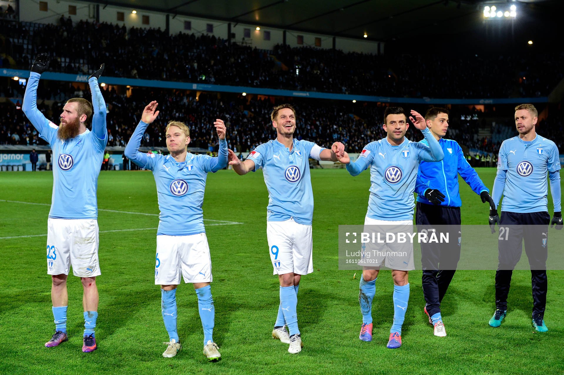 Malmö FFs Jo Inge Berget, Oscar Lewicki, Markus Rosenberg