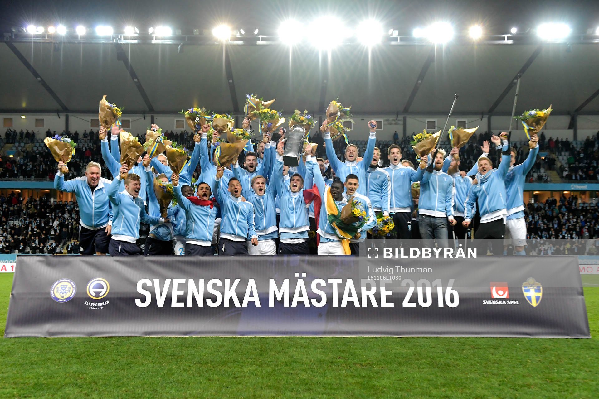 Malmö FF jublar för SM-guldet
