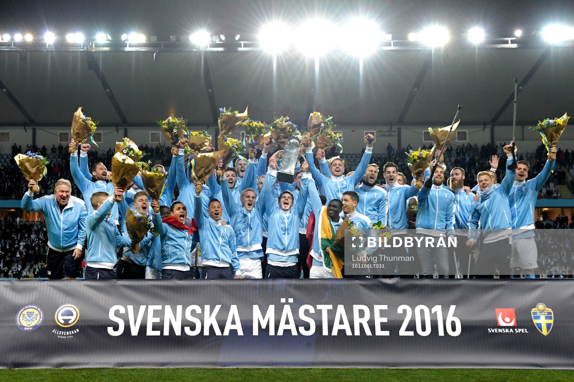 Malmö FF jublar för SM-guldet