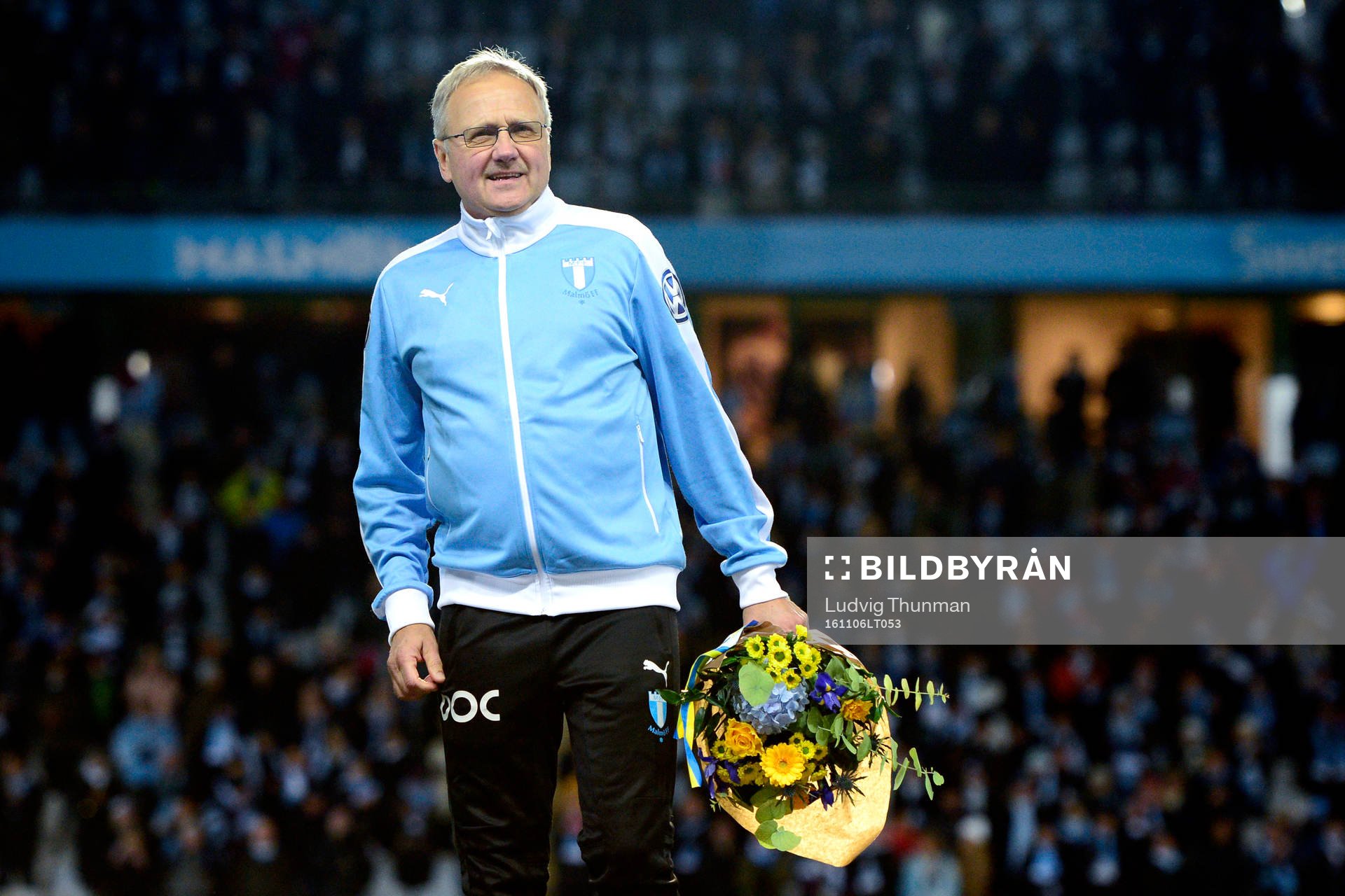 Malmö FFs läkare läkare Pär Herbertsson jublar för