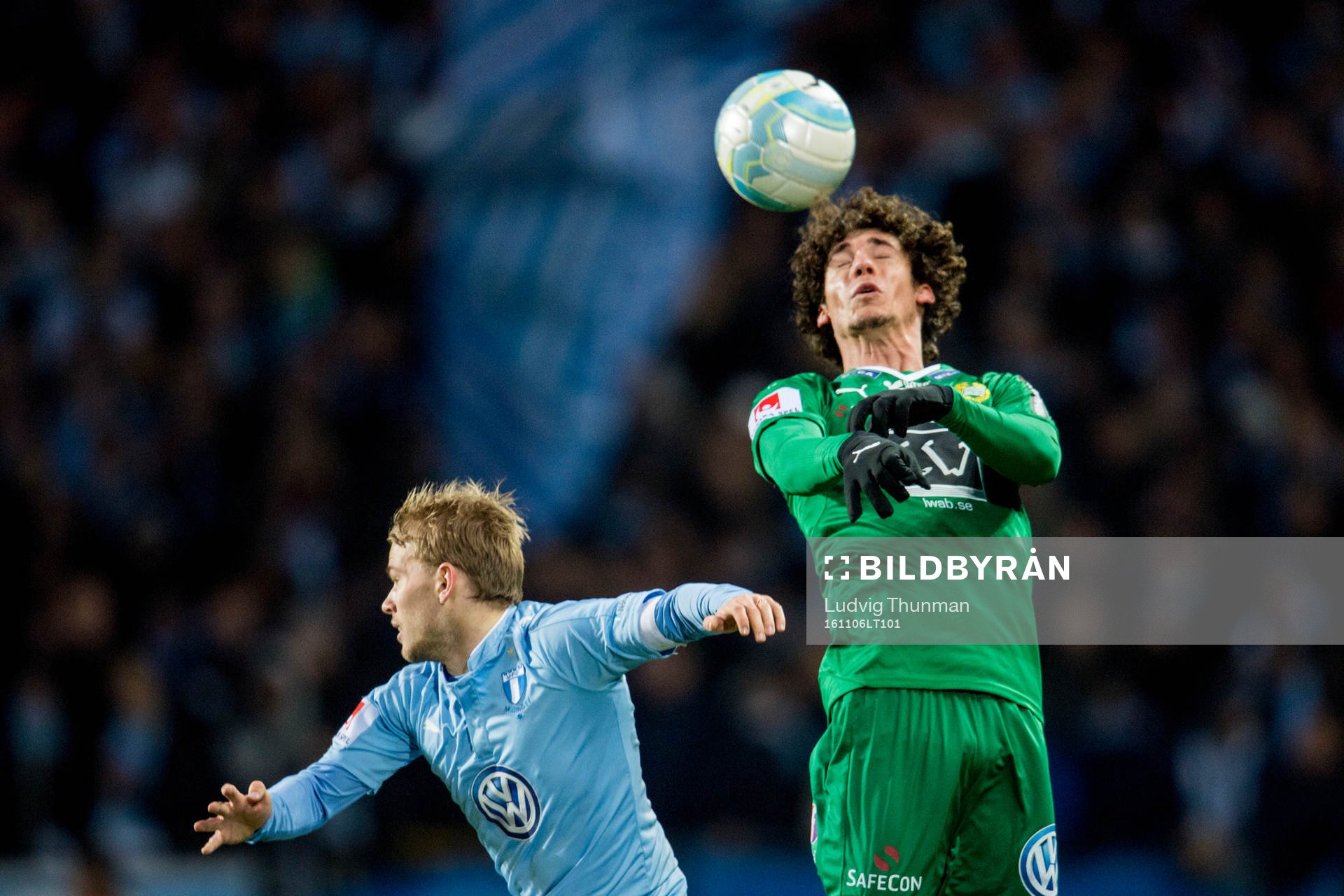 Malmö FFs Oscar Lewicki och Hammarbys Romulo Cabral
