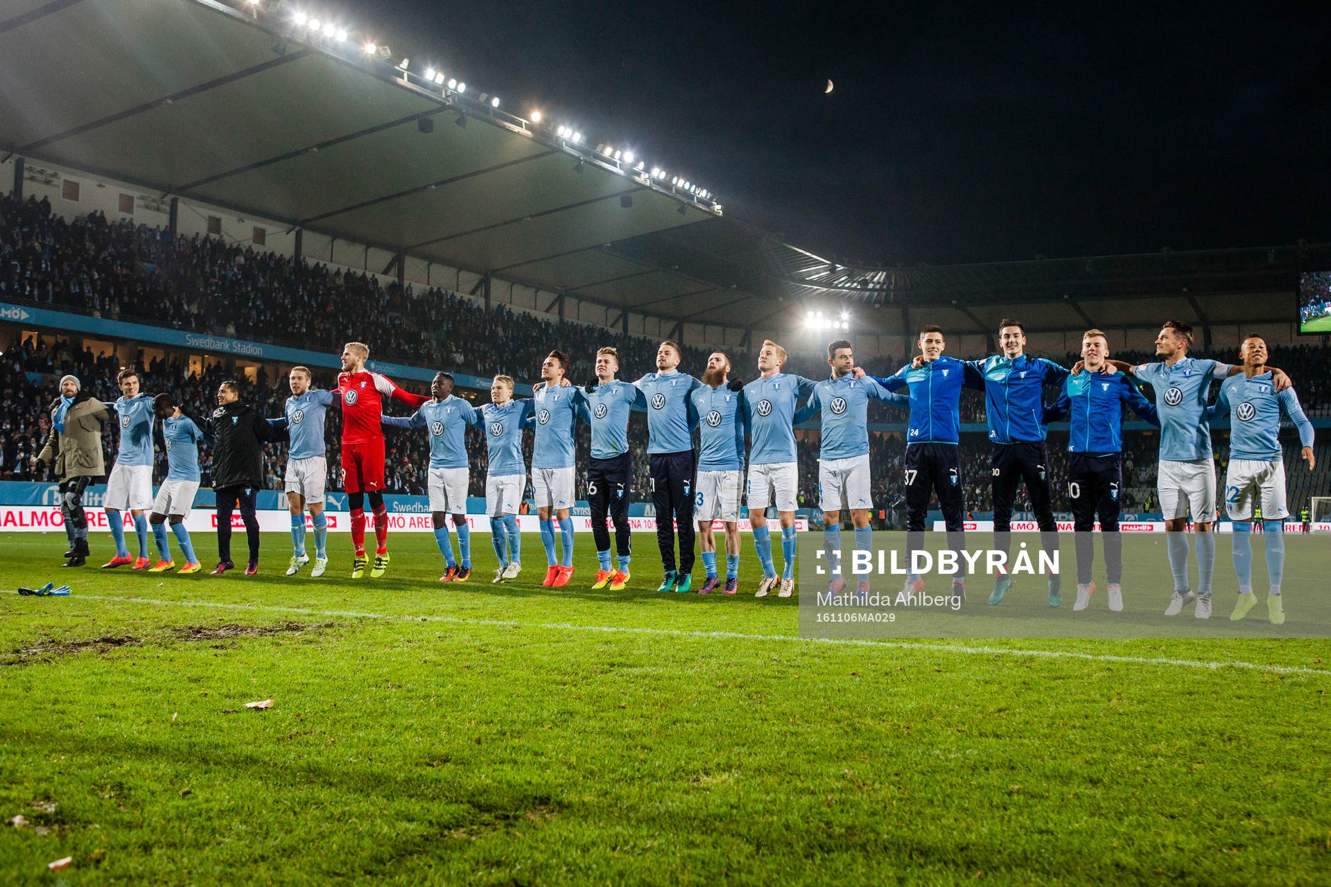 Malmö FFs spelare jublar