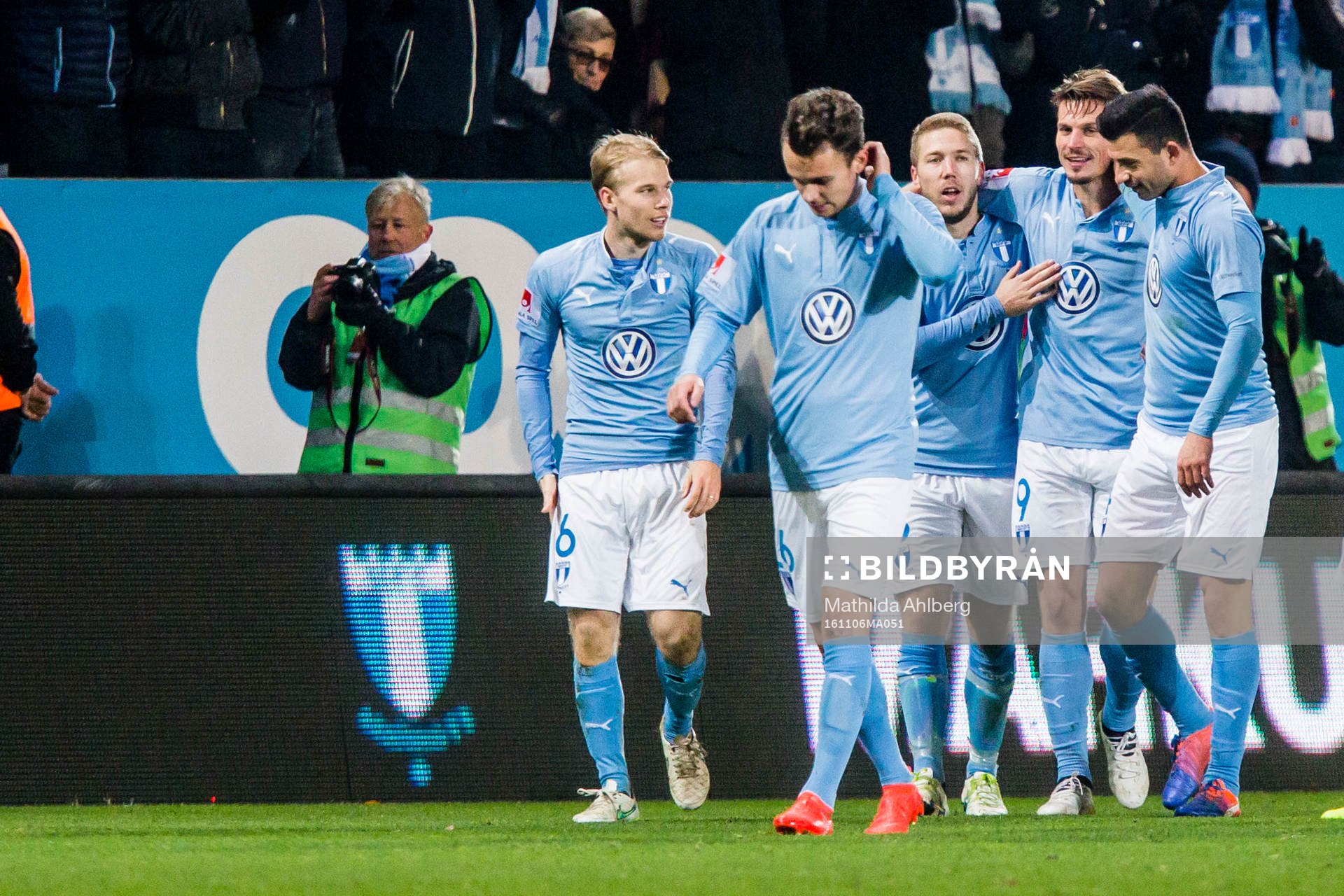 Malmö FFs Oscar Lewicki, Andreas Vindheim, Anton
