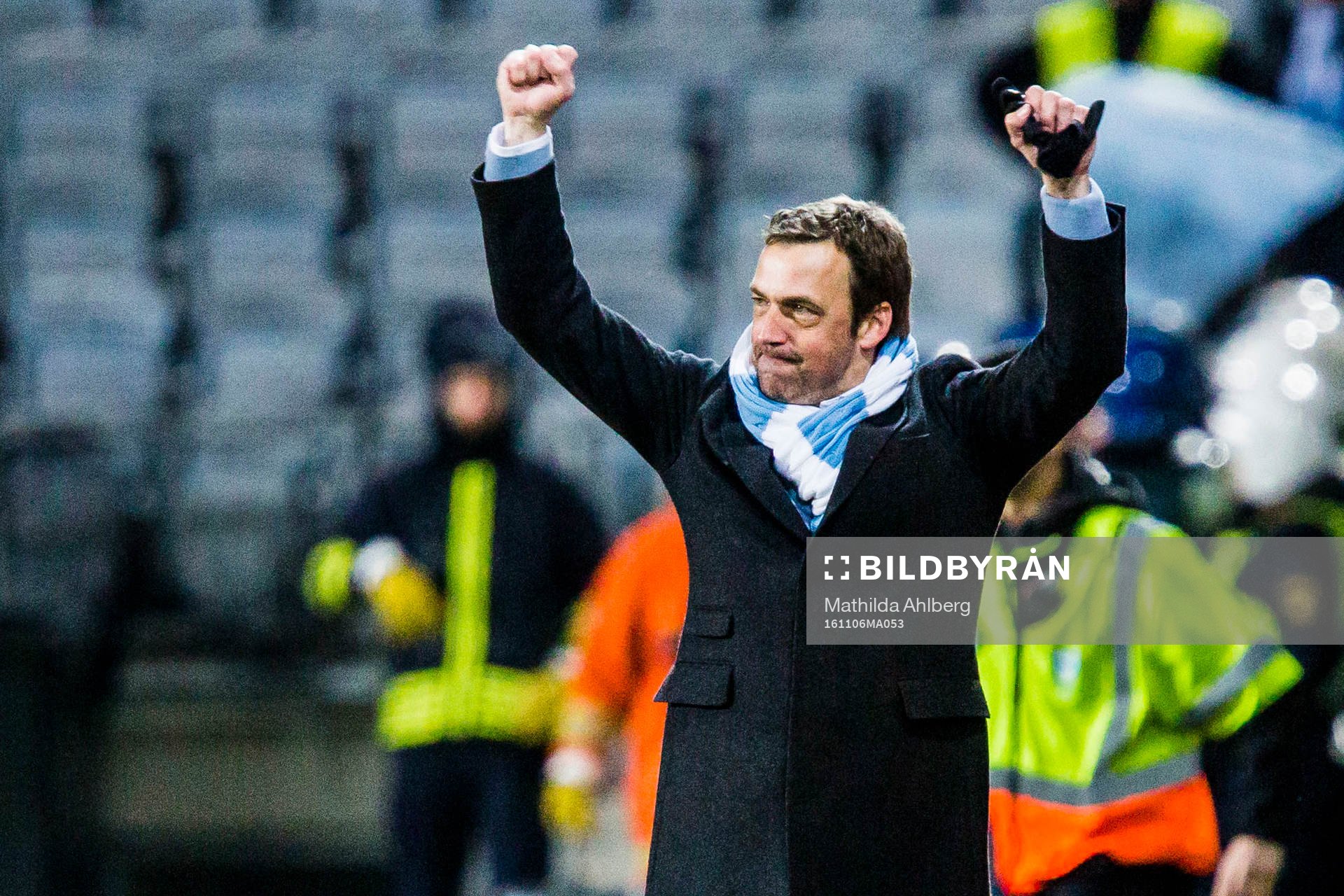 Malmö FFs tränare Allan Kuhn jublar