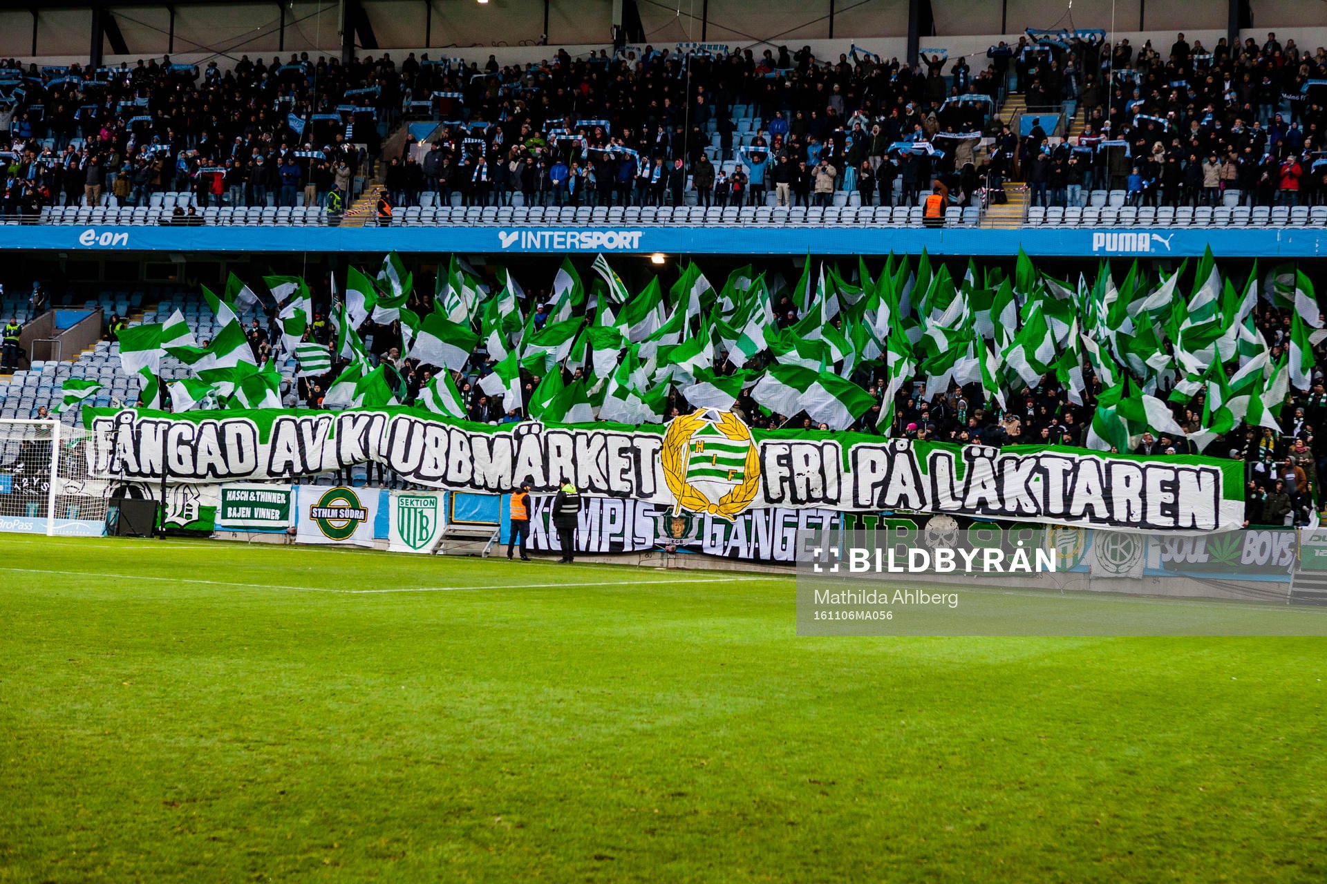 Hammarbys supportrars tifo