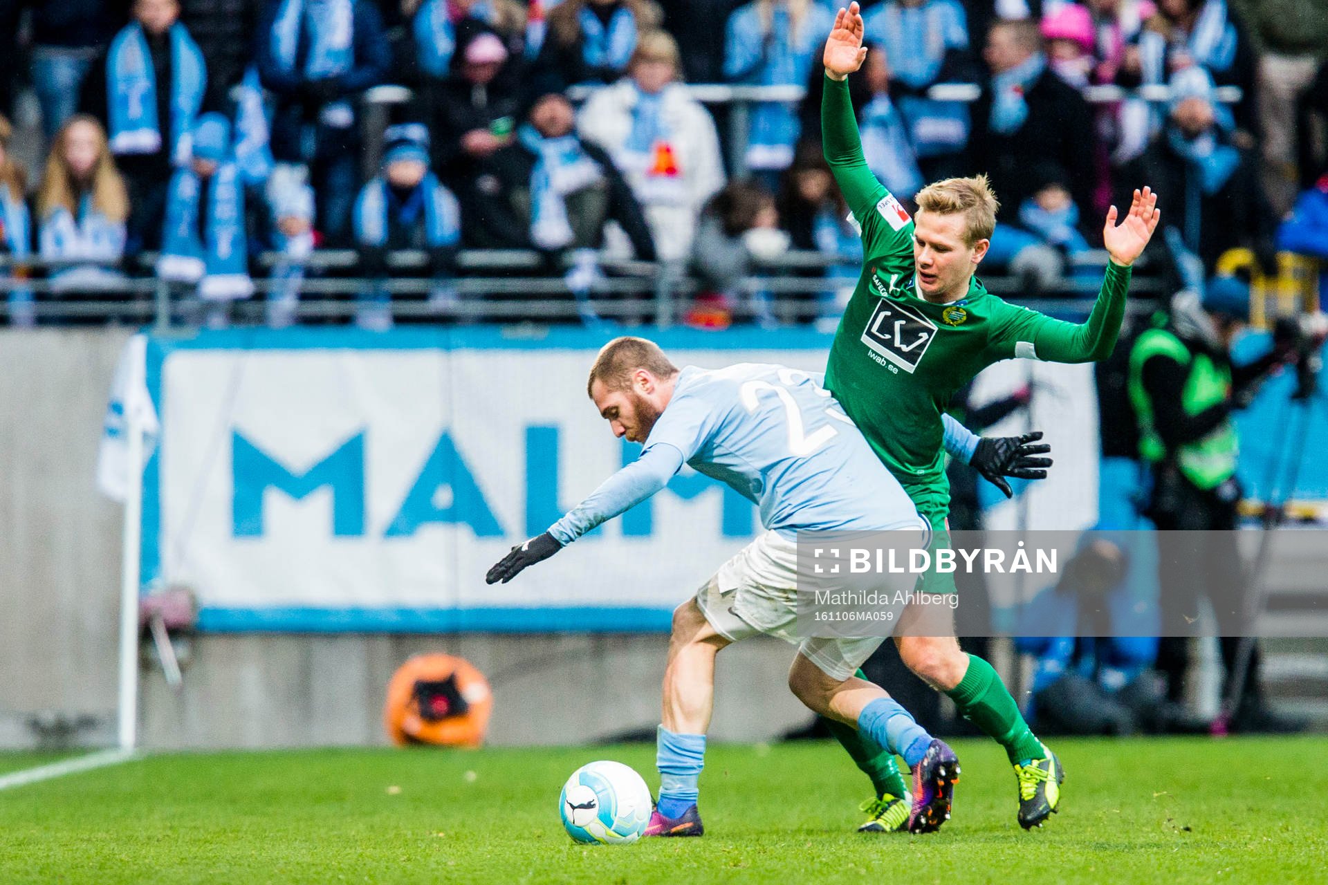 Malmö FFs Jo Inge Berget och Hammarbys Birkir Már