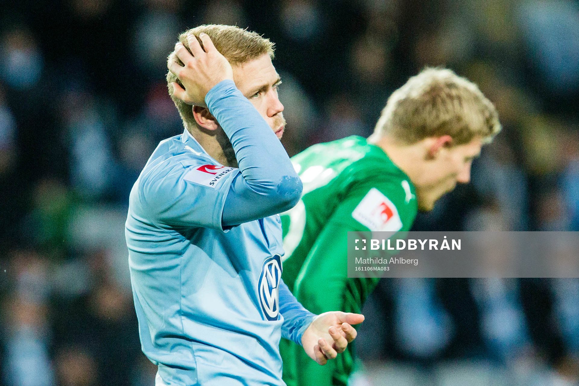 Malmö FFs Anton Tinnerholm deppar