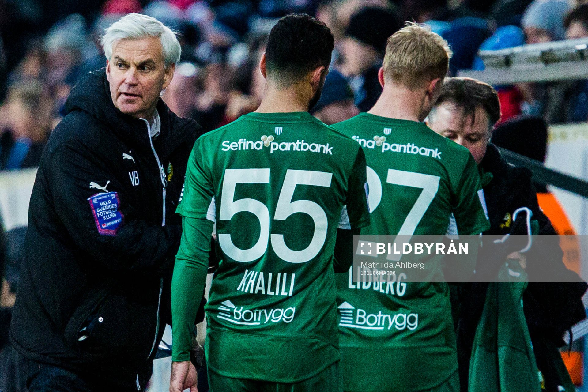 Hammarbys tränare Nanne Bergstrand och Isac Lidberg och