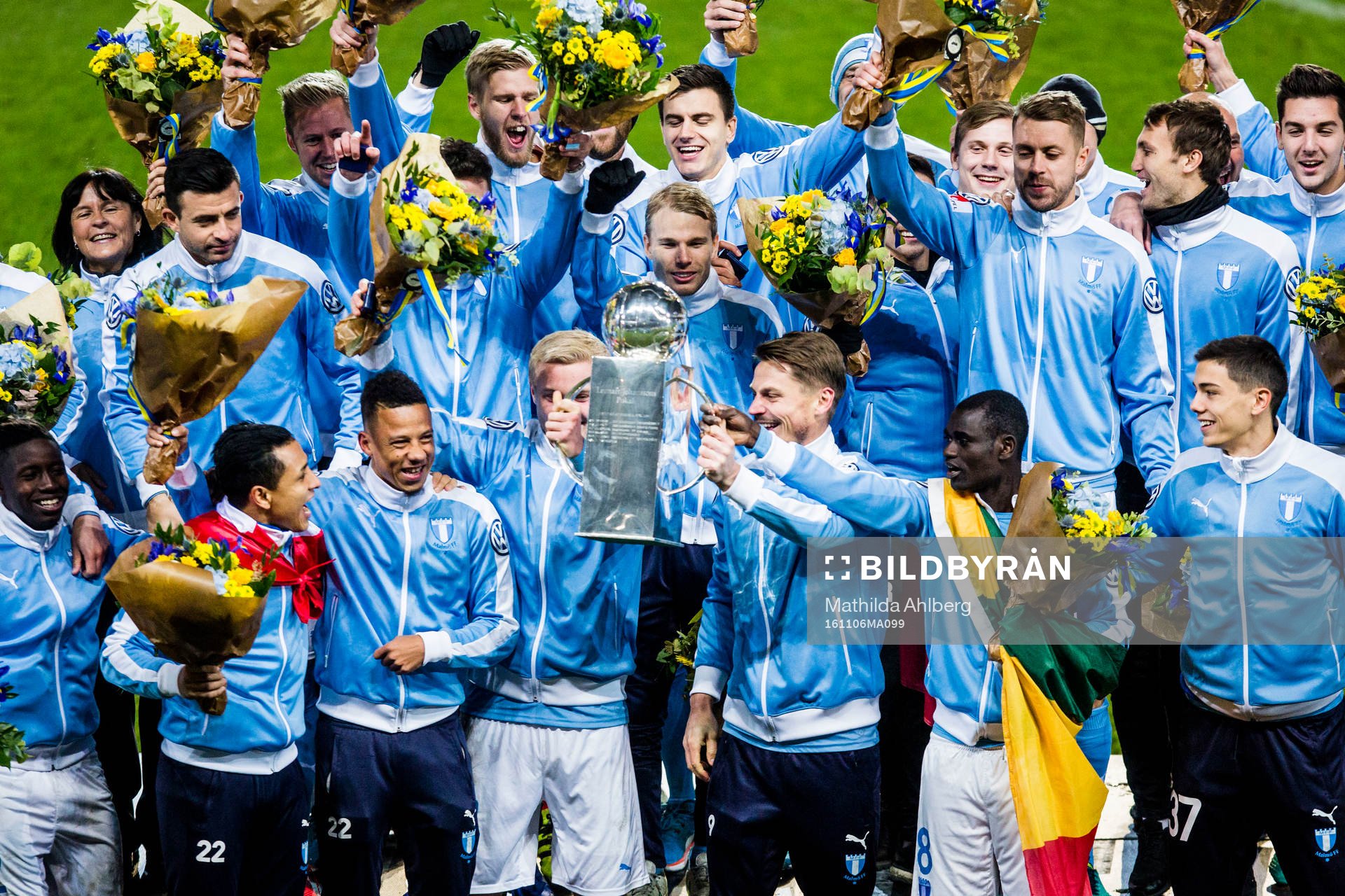 Malmö FFs spelare jublar