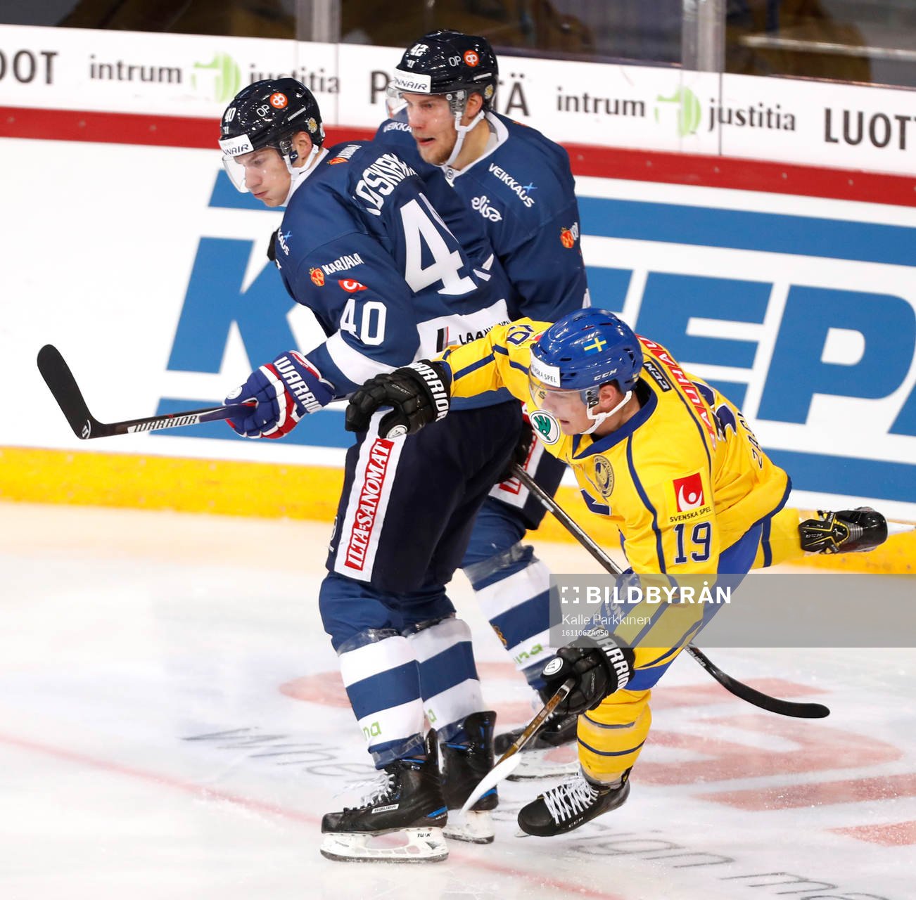 Finland¥s Jarno Koskiranta, Finland¥s Ilari Melart and
