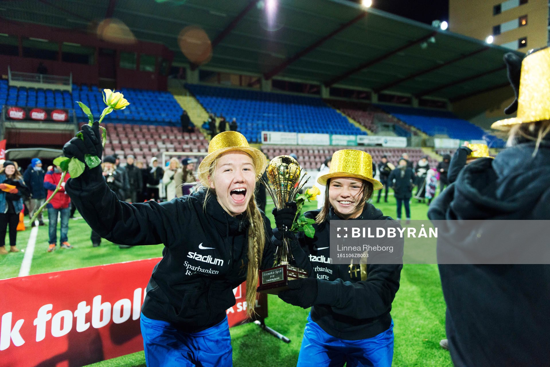 Eskilstunas spelare jublar