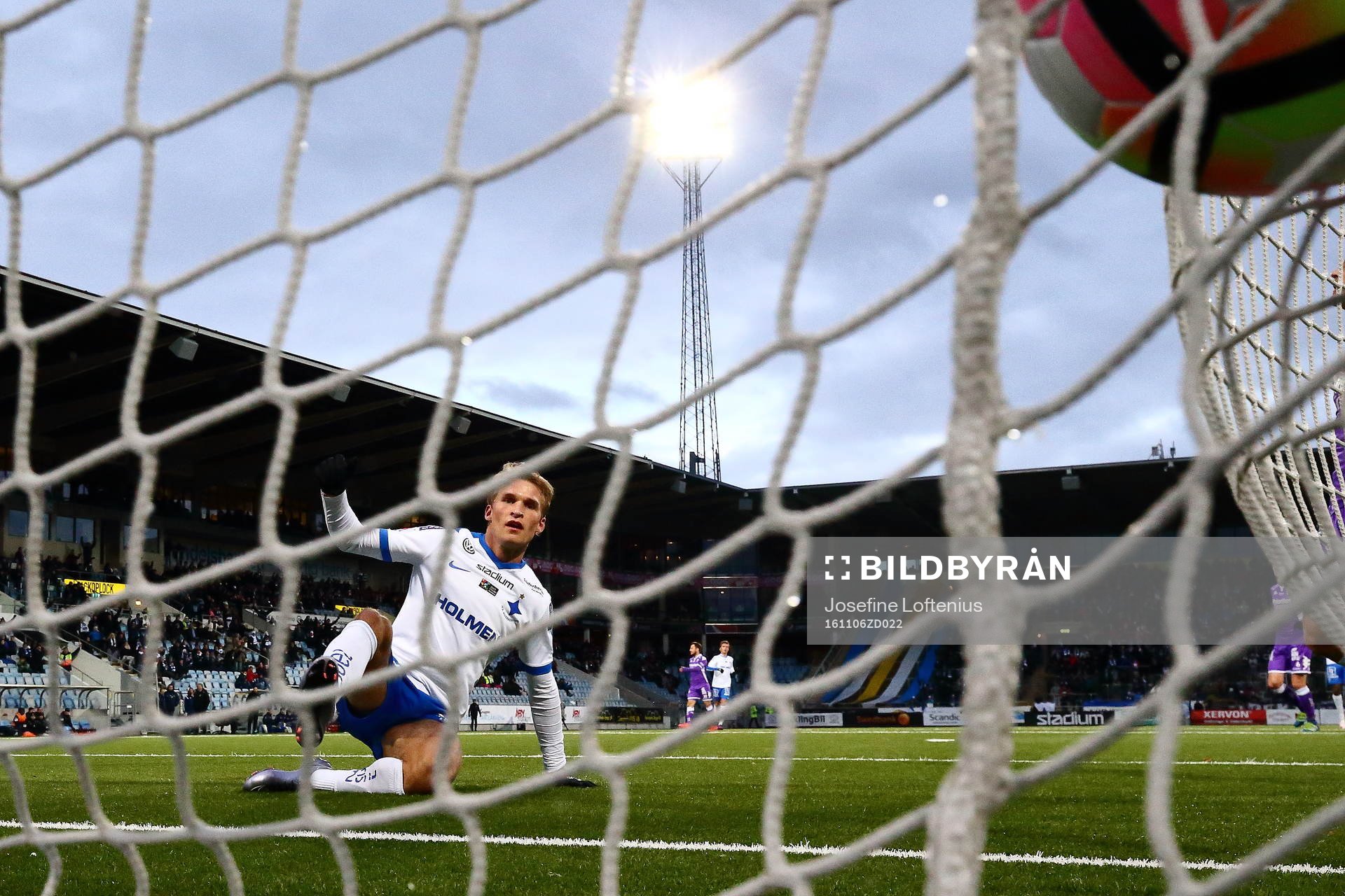 Norrköpings Sebastian Andersson gör mål 1-1