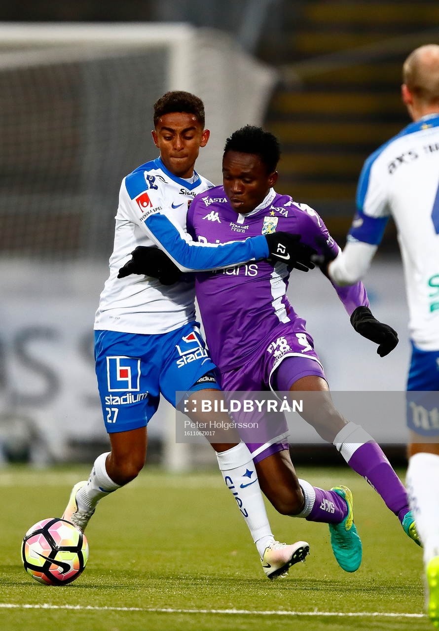 Norrköpings Tesfaldet Tekie och IFK Göteborgs Mikael Boman