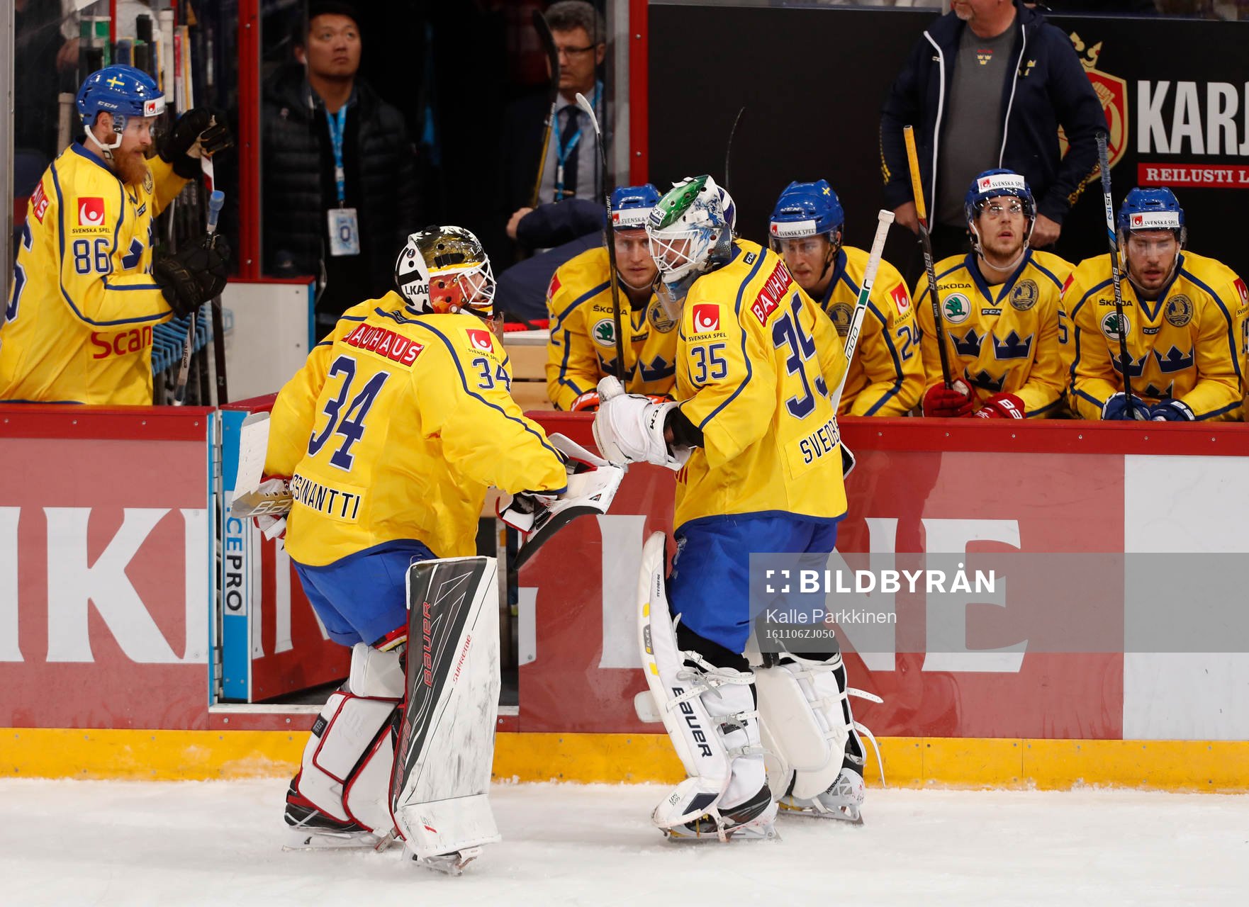 Sweden¥s Linus Klasen, Sweden¥s Joel Lassinantti and