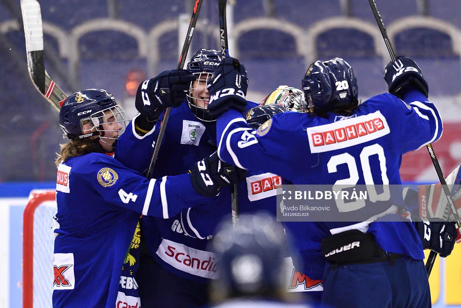 Göteborgs spelare jublar