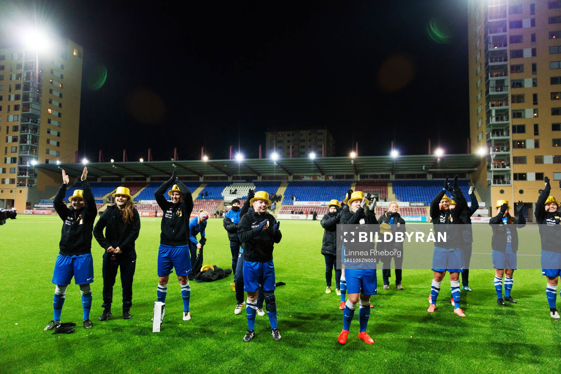 Eskilstunas spelare jublar