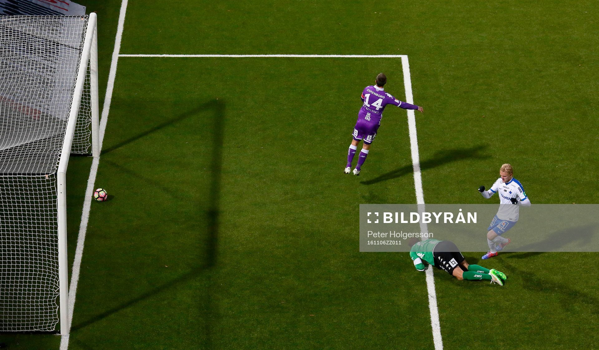 Mål 2-1 av Norrköpings Sebastian Andersson (ej i bild)
